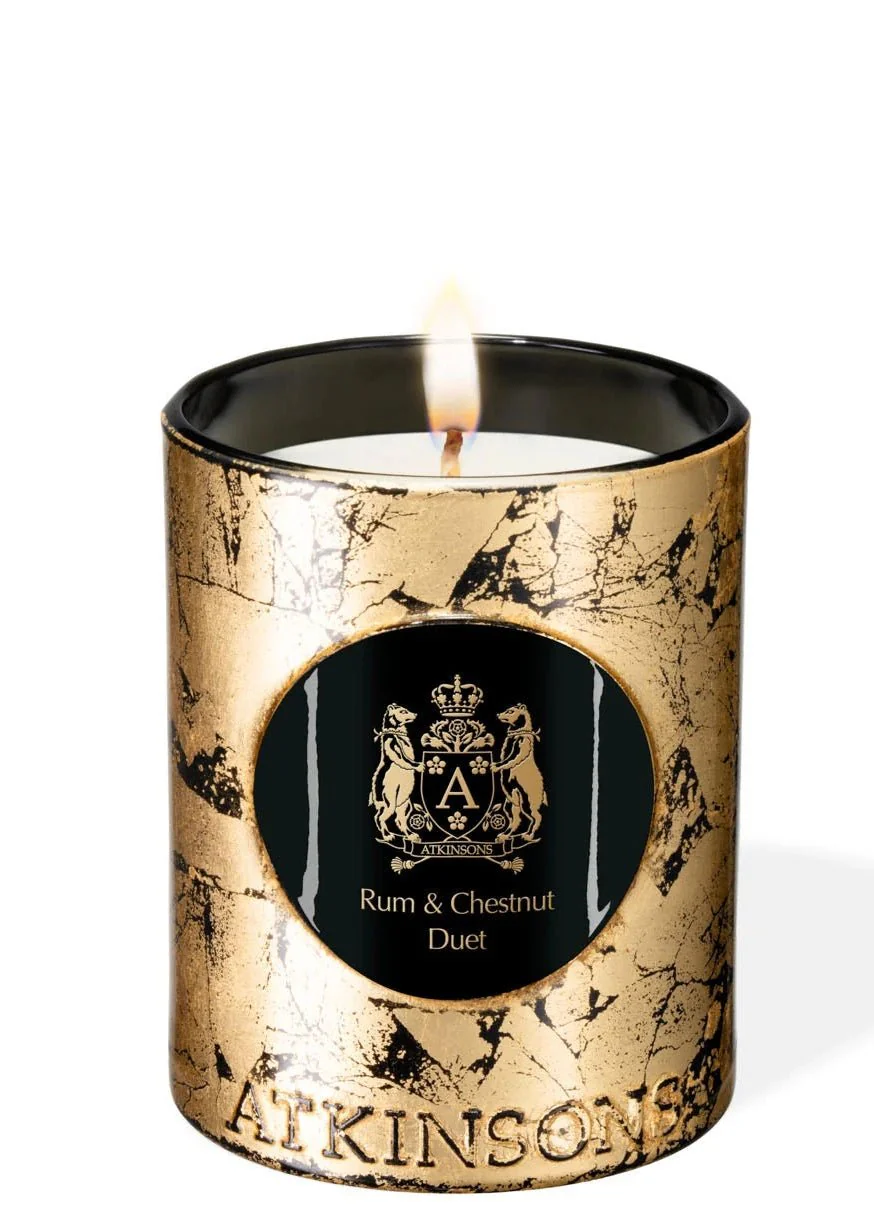 A RUM & CHESTNUT CANDLE
