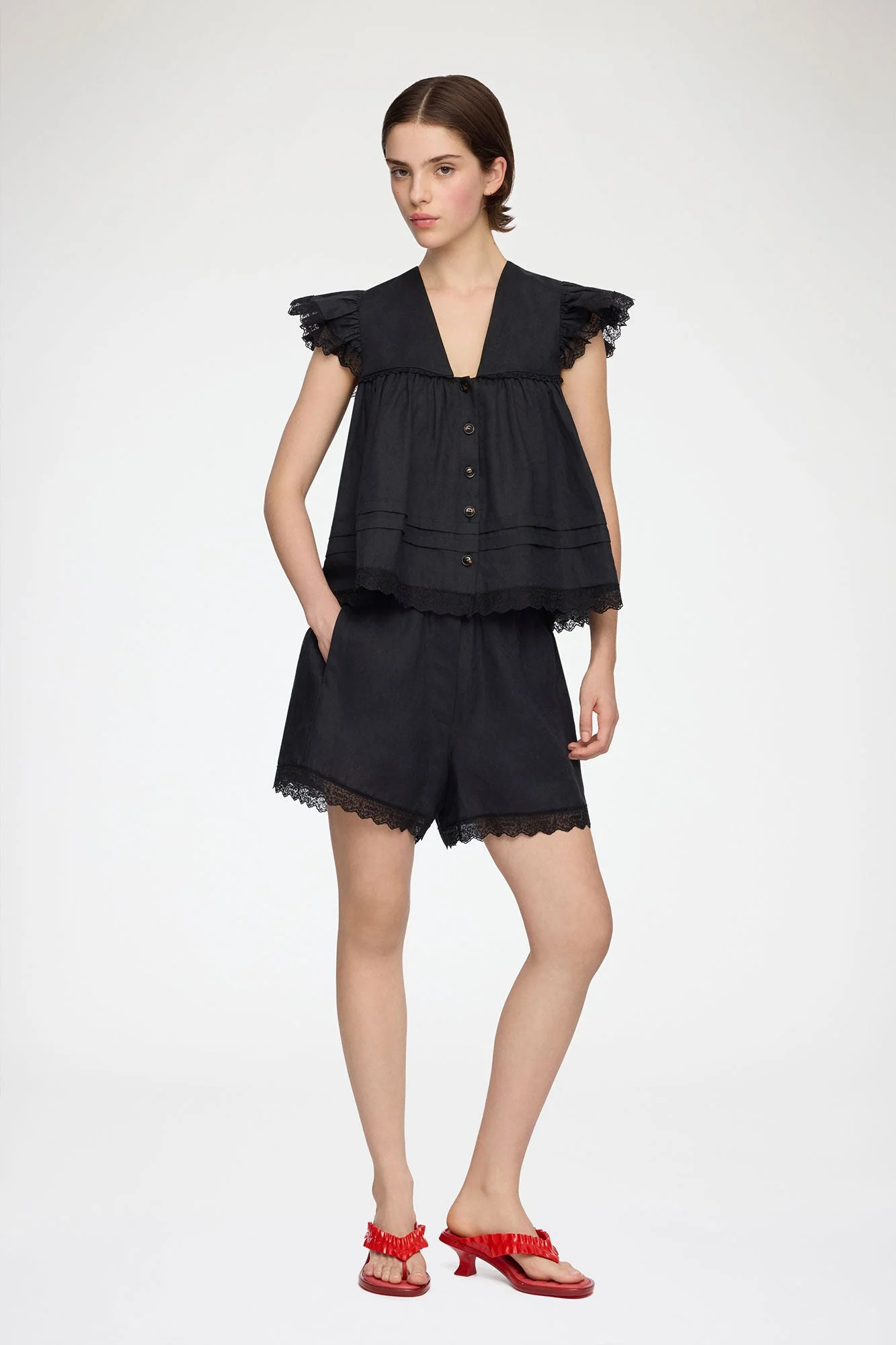 Angel Sleeve Blouse - Image 4
