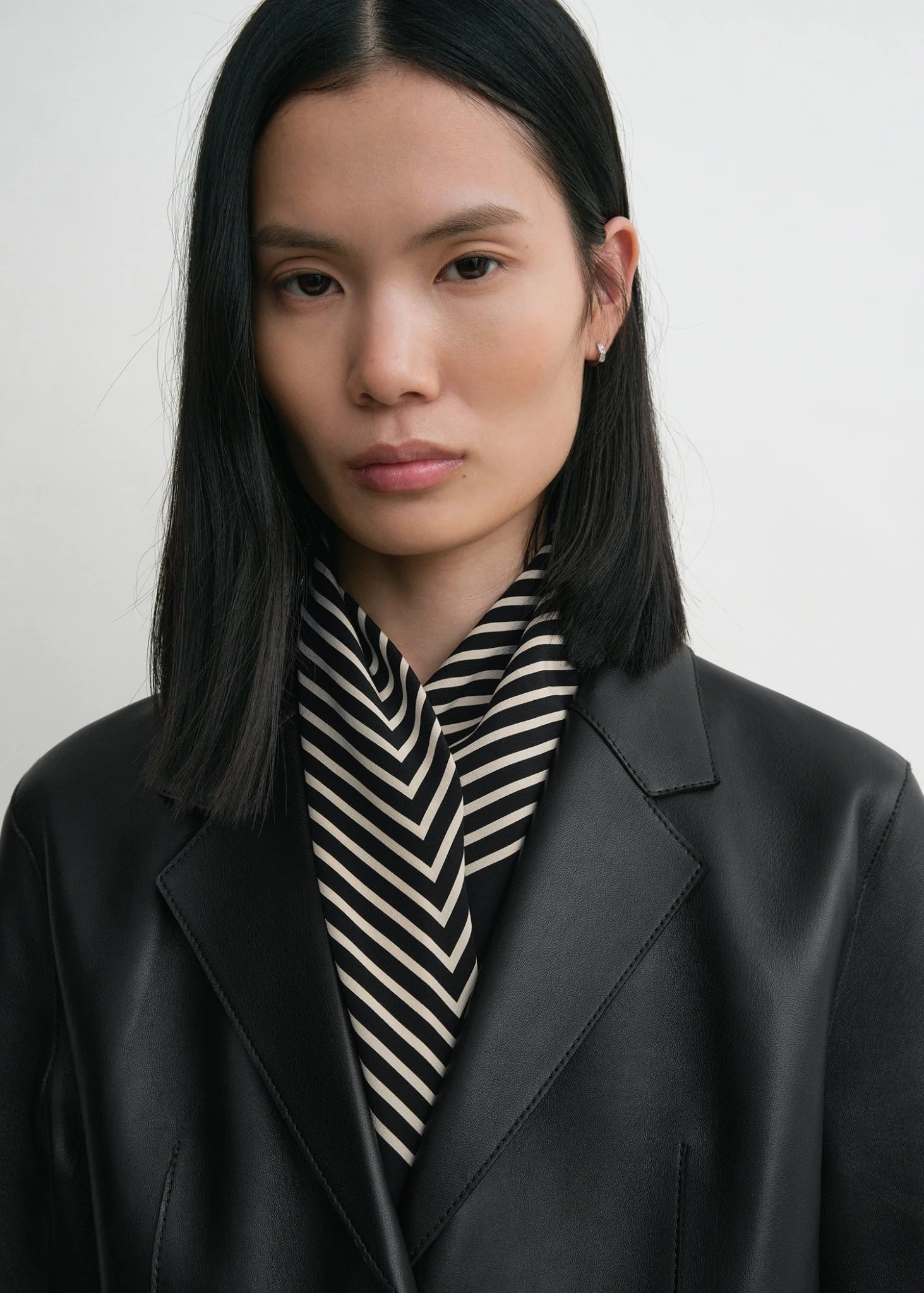 Centered Monogram Silk Scarf - Image 2