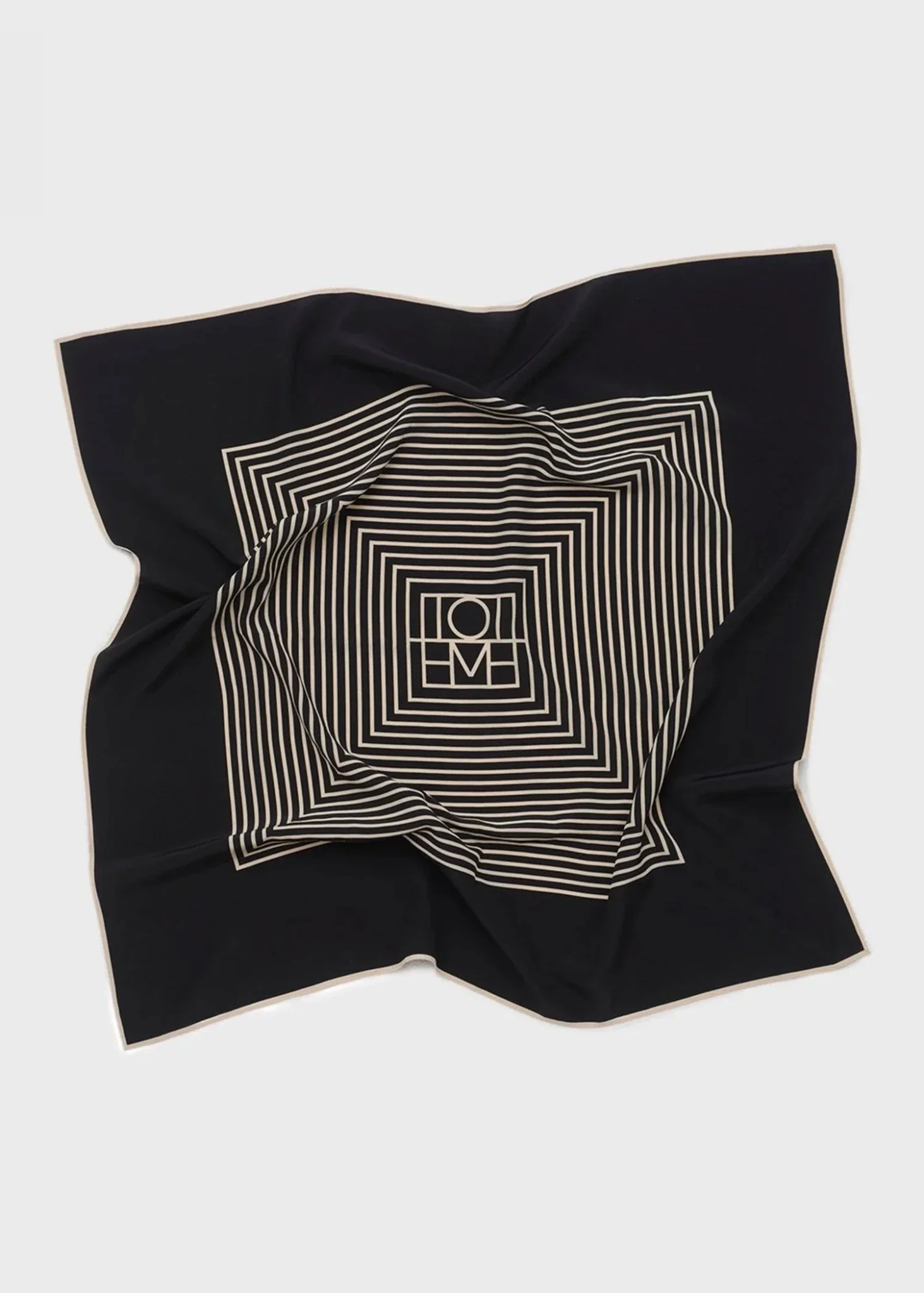 Centered Monogram Silk Scarf - Image 3
