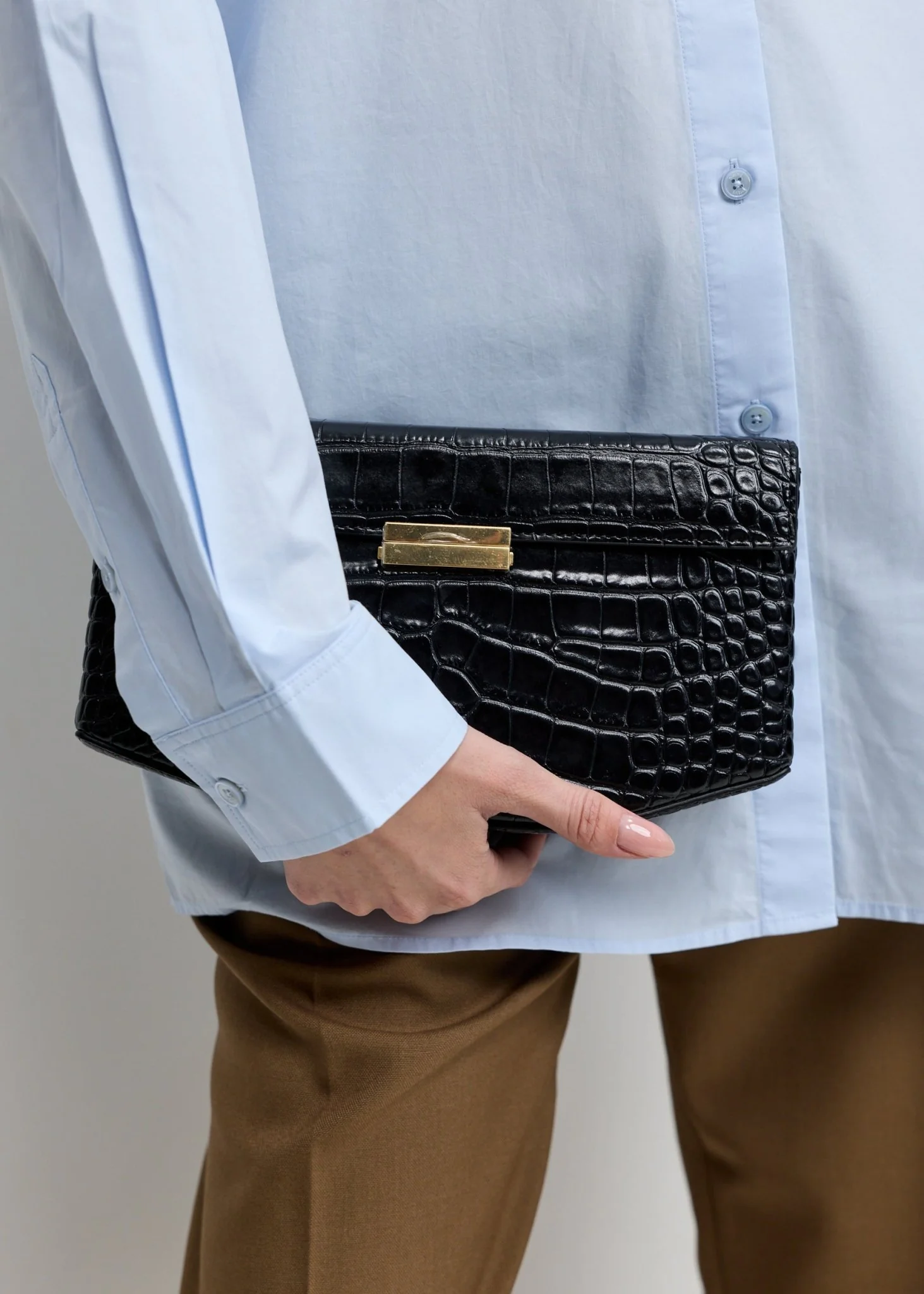 Clip Croco-Embossed Shoulder - Image 3