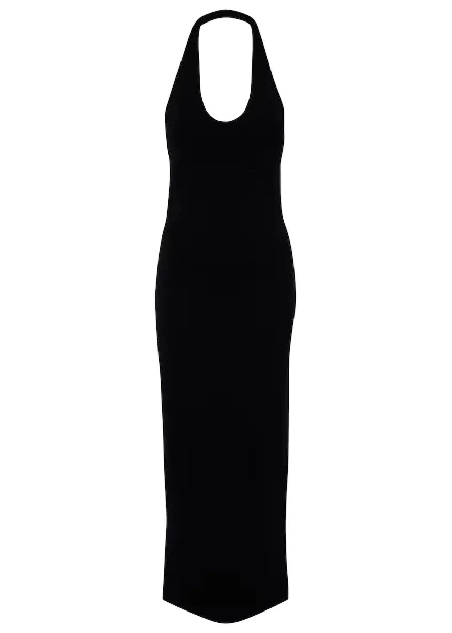 Compact Knit Halter Dress