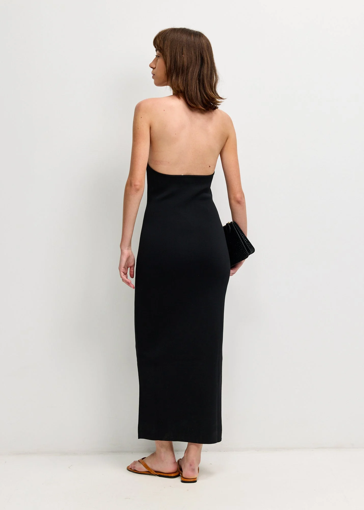 Compact Knit Halter Dress - Image 4
