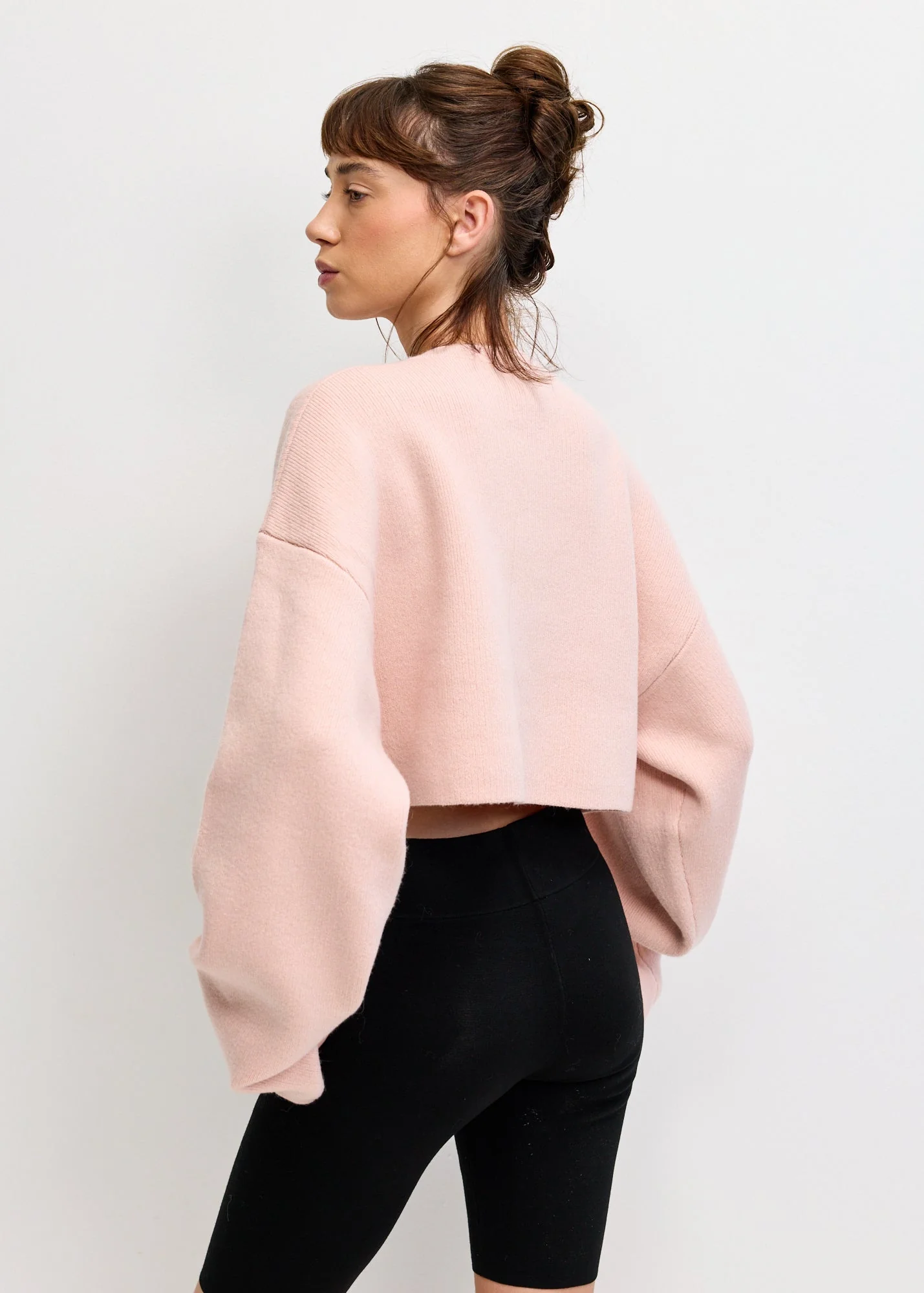 Cropped Oversized Cardigan - Image 3