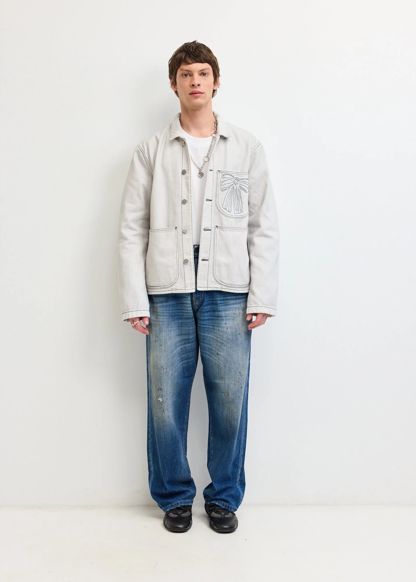 Denim Blouson Jacket - Image 2