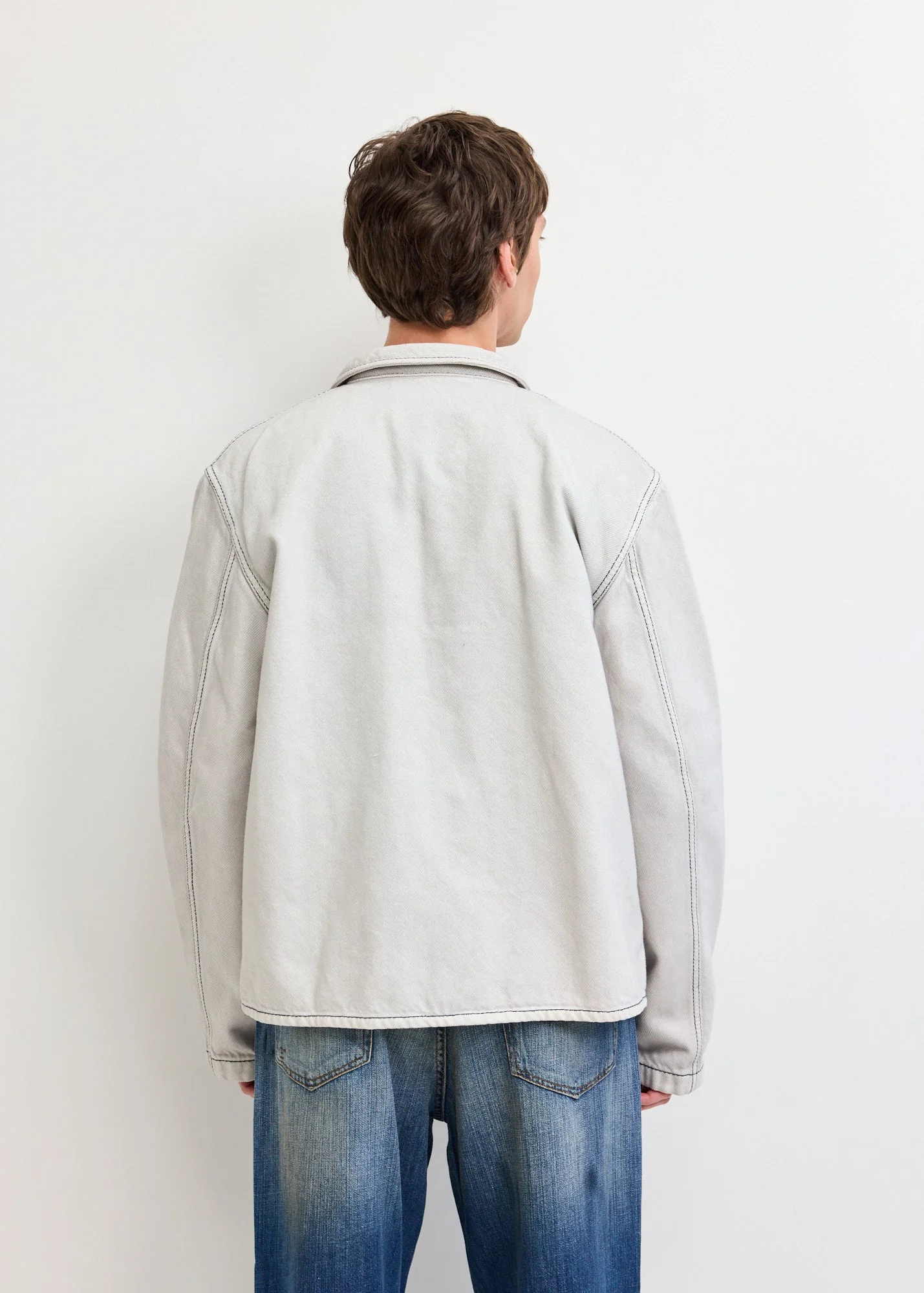 Denim Blouson Jacket - Image 4