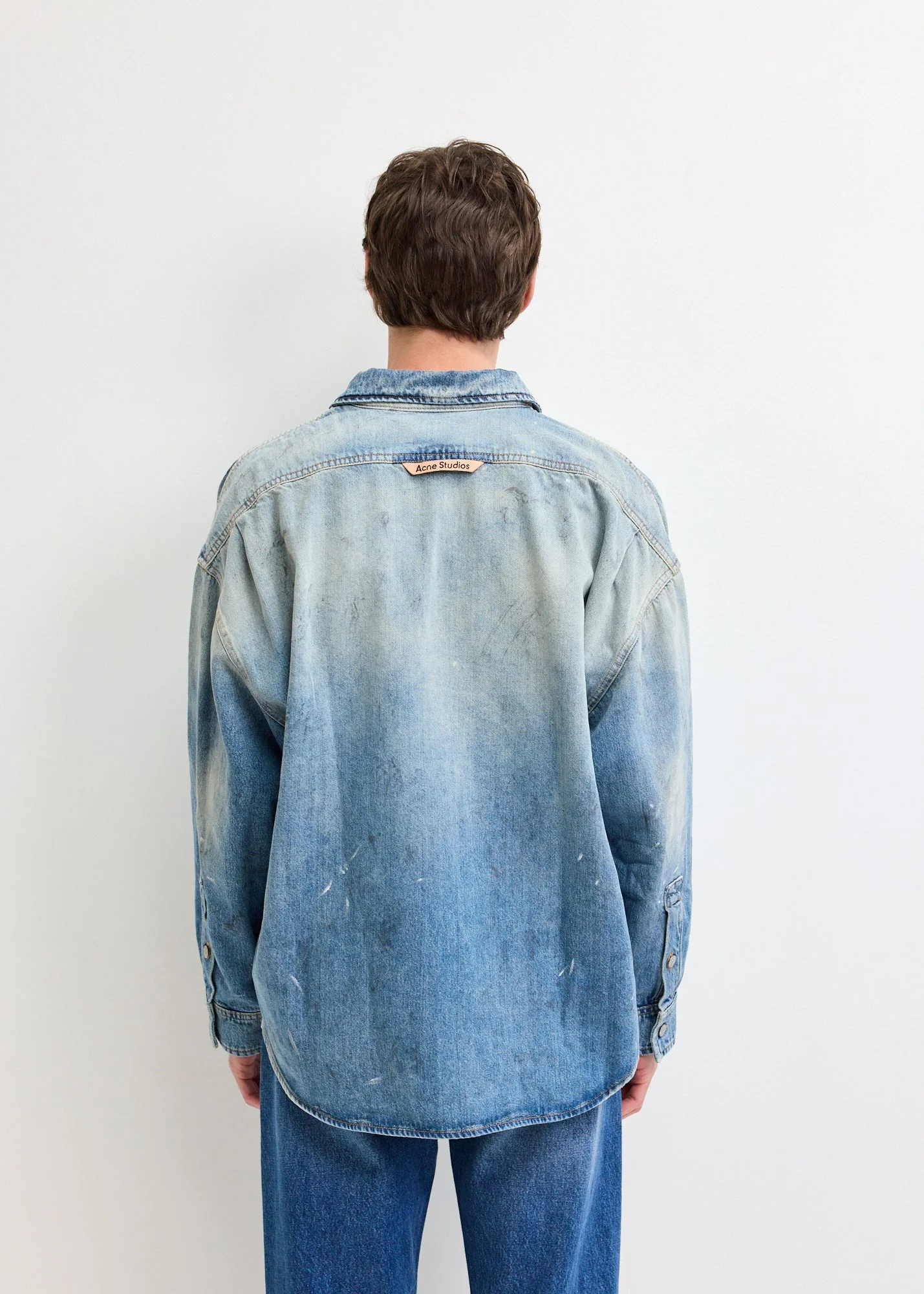 Denim Button-Up Shirt - Image 4