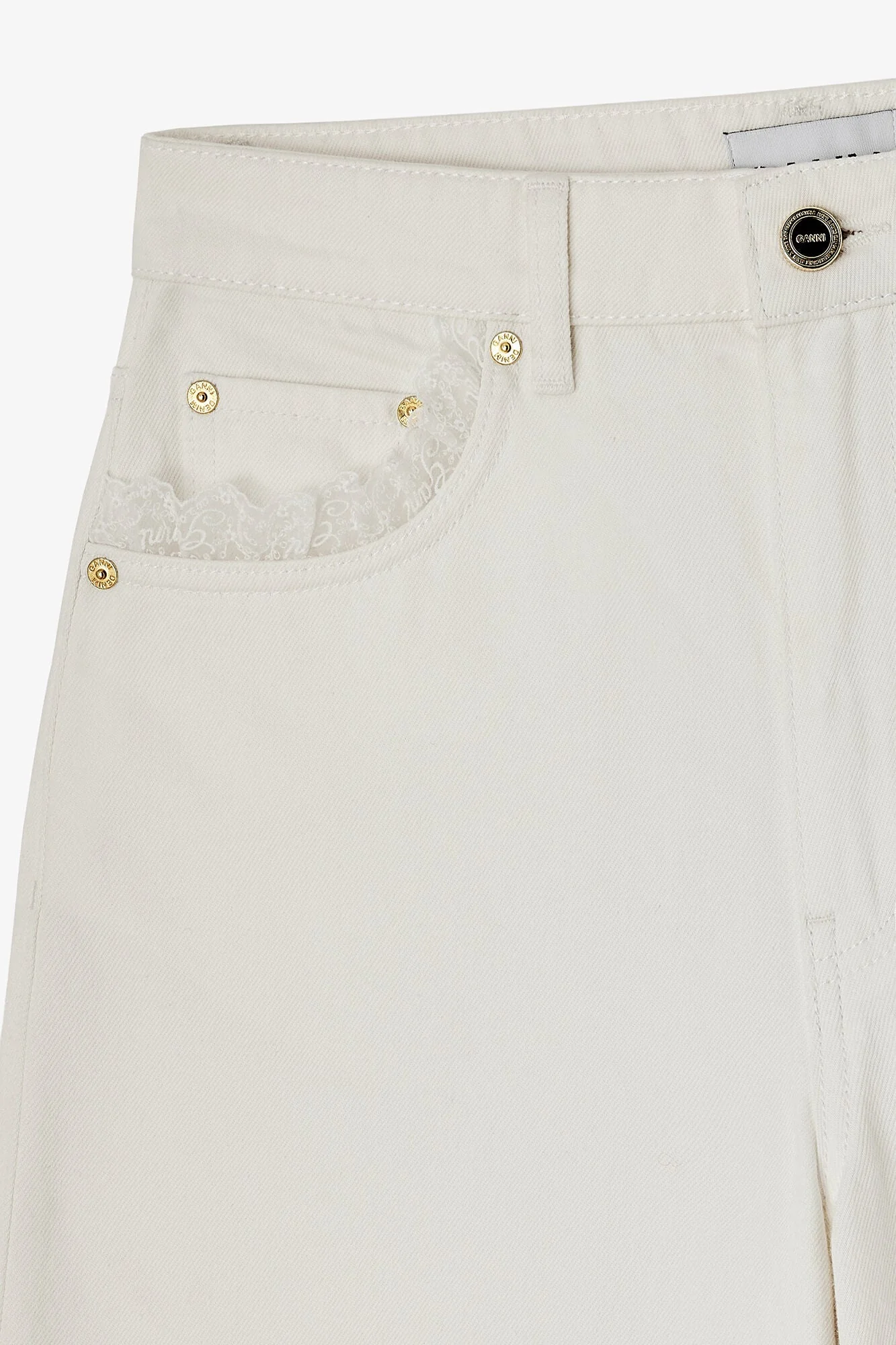 Denim Mini Shorts - Image 4