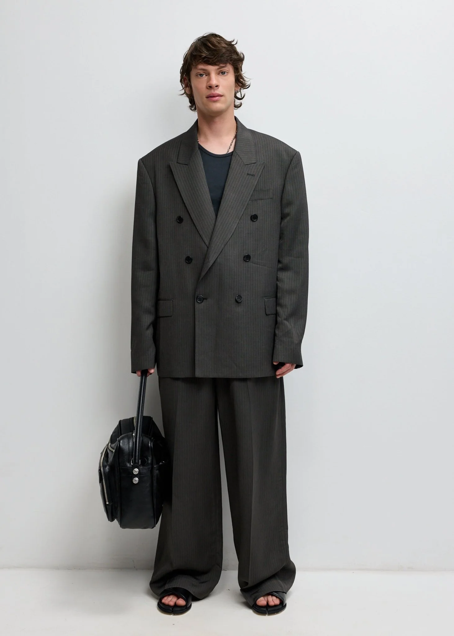 Double-Breasted Suit Jacket - Image 3