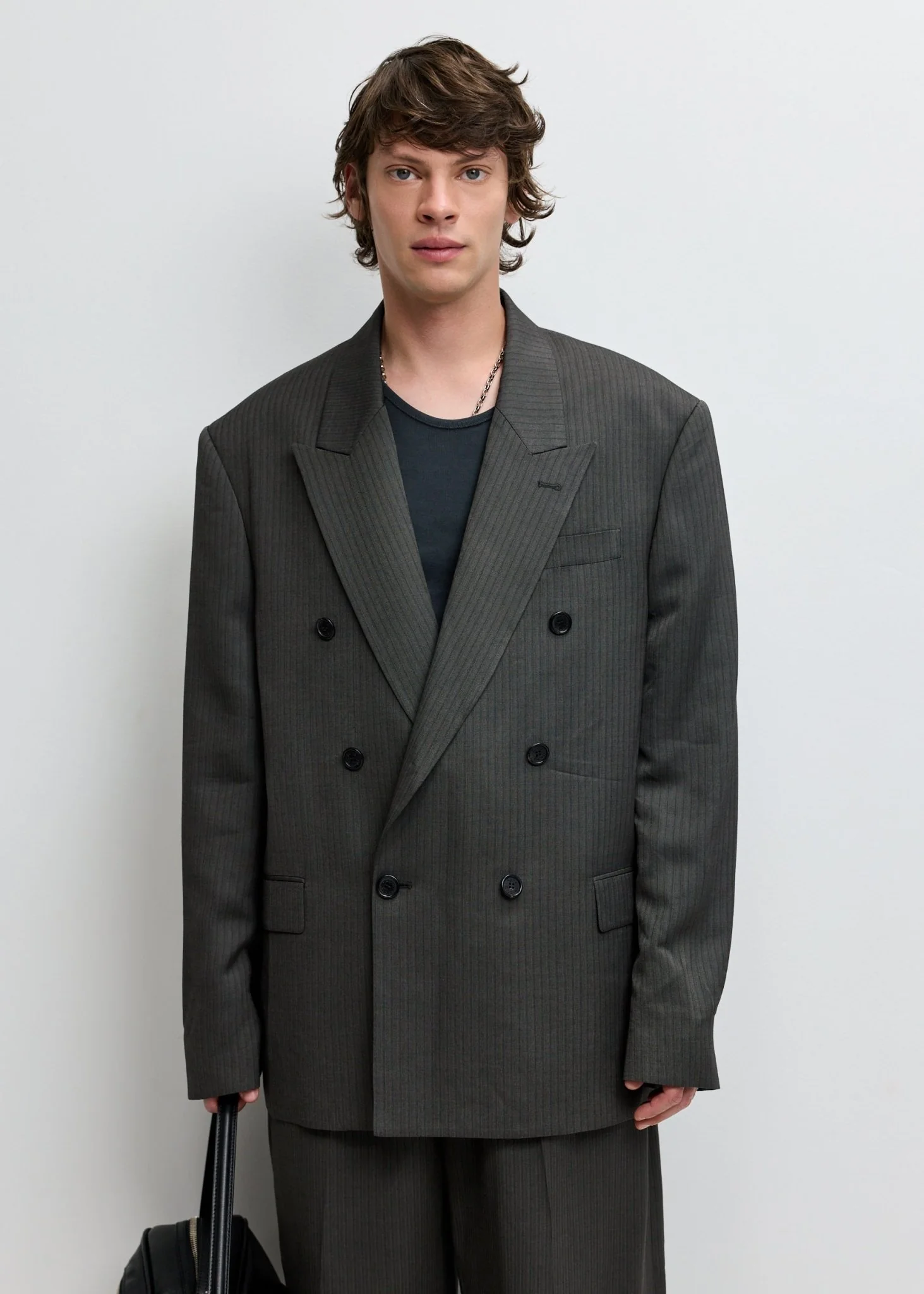 Double-Breasted Suit Jacket - Image 4