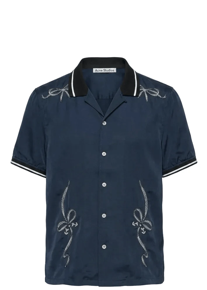 Embroidered Button-Up
