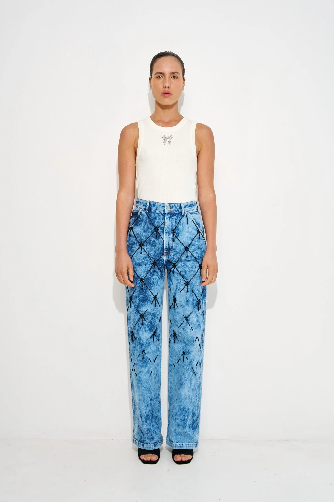 Embroidered Jeans - Image 2