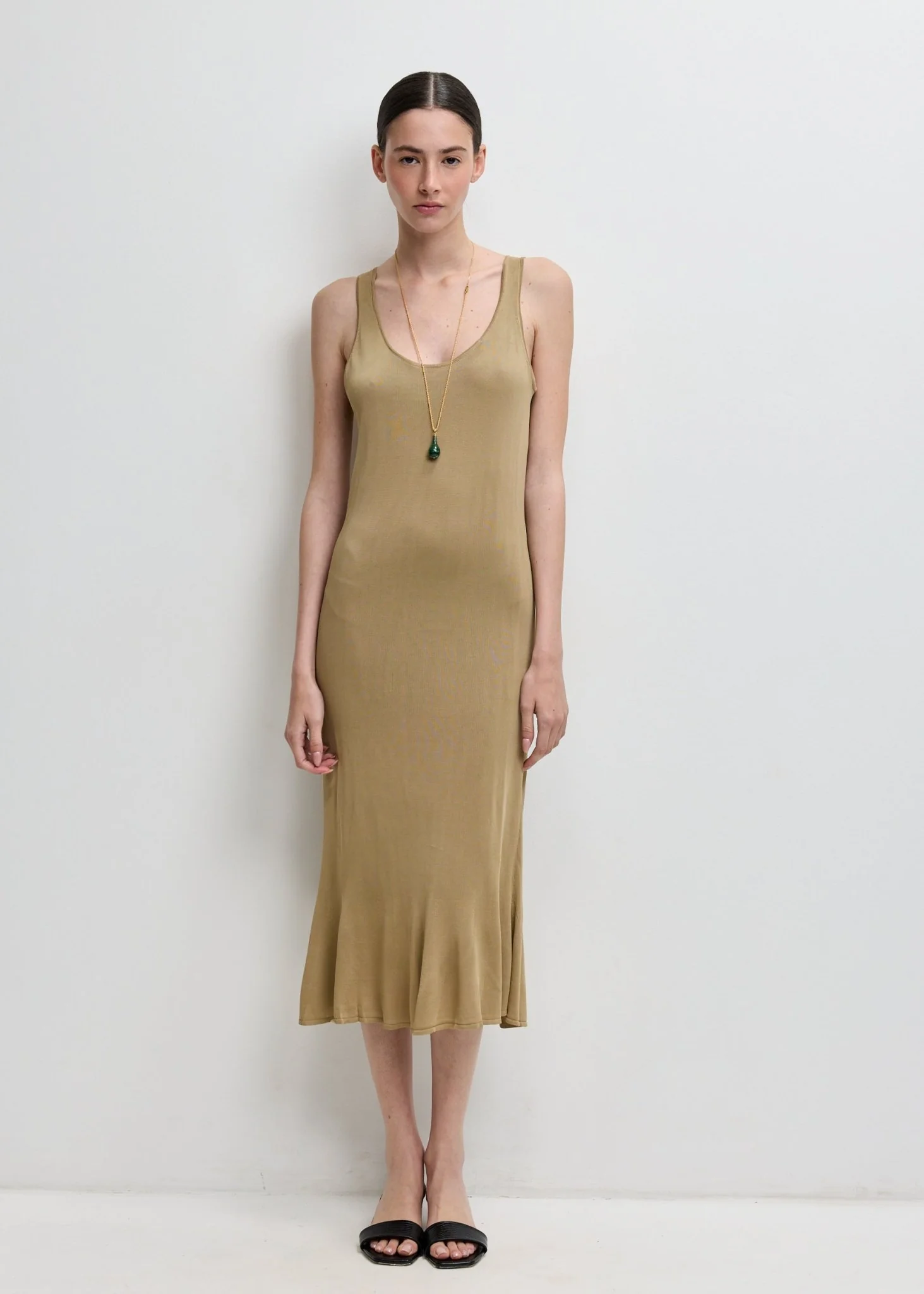 Fluted Hem Dress - Image 4