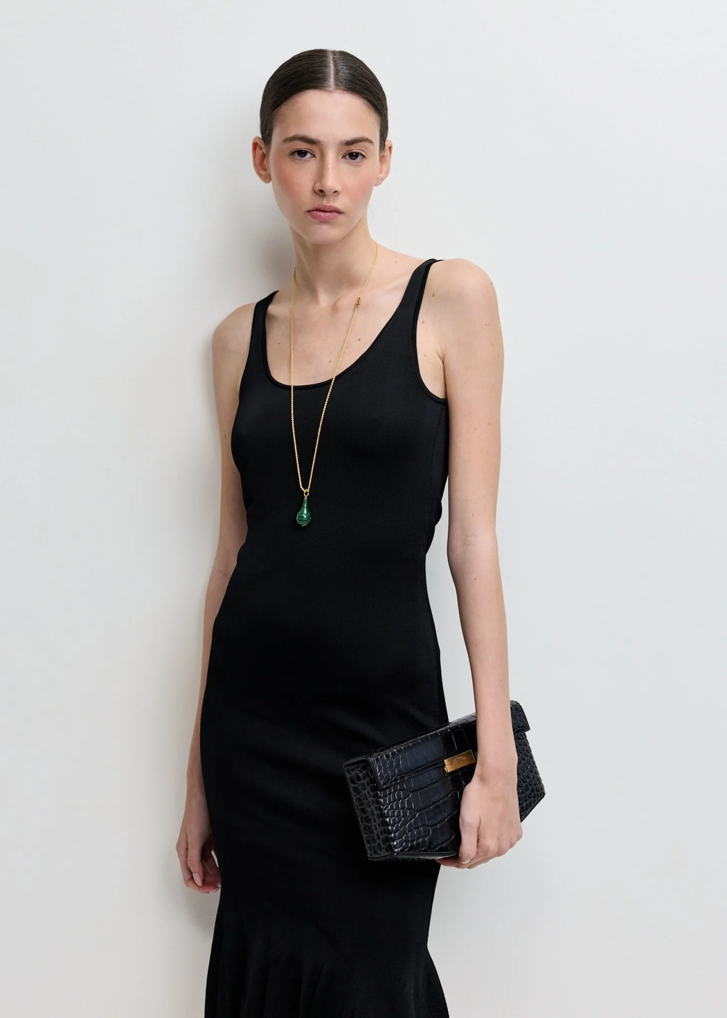 Fluted Hem Dress - Image 2