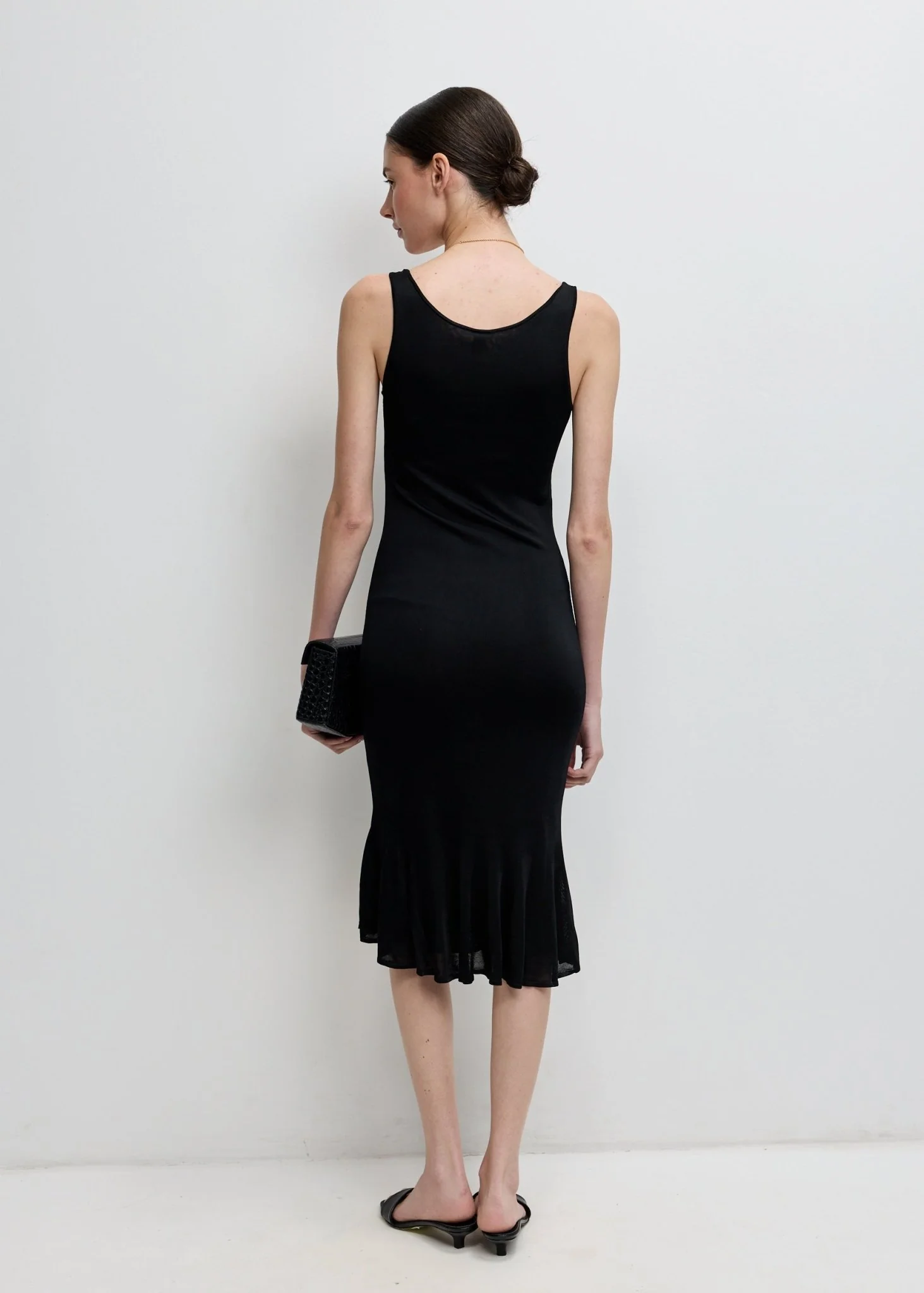 Fluted Hem Dress - Image 4