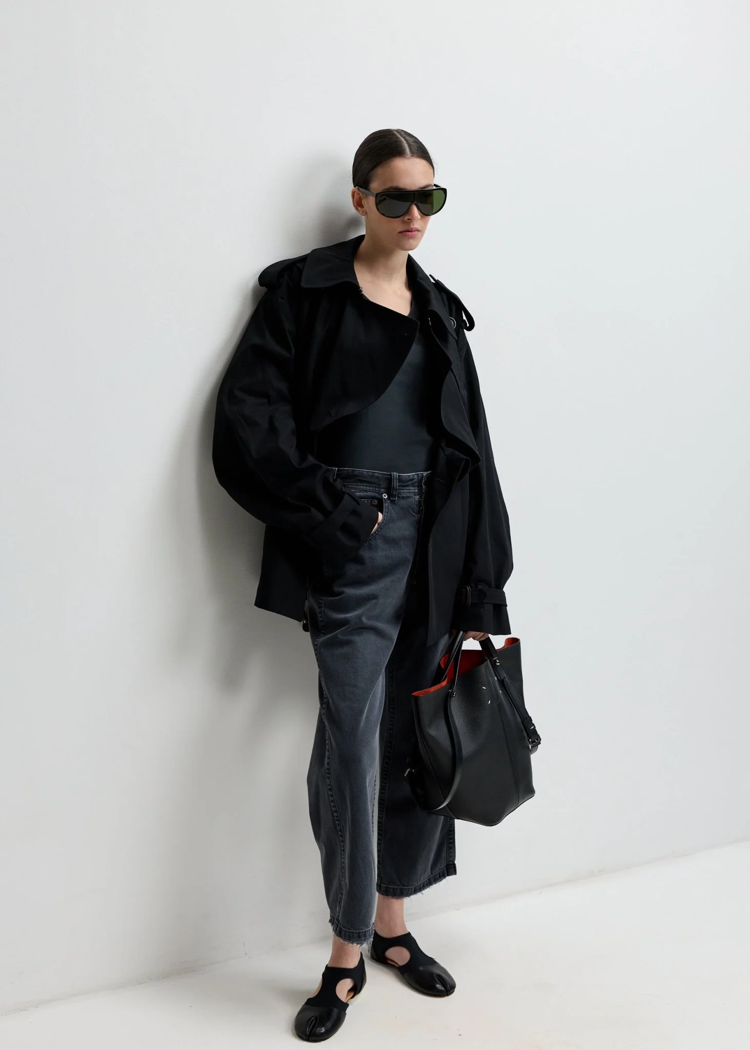 Folded Collar Cotton Caban - Image 3