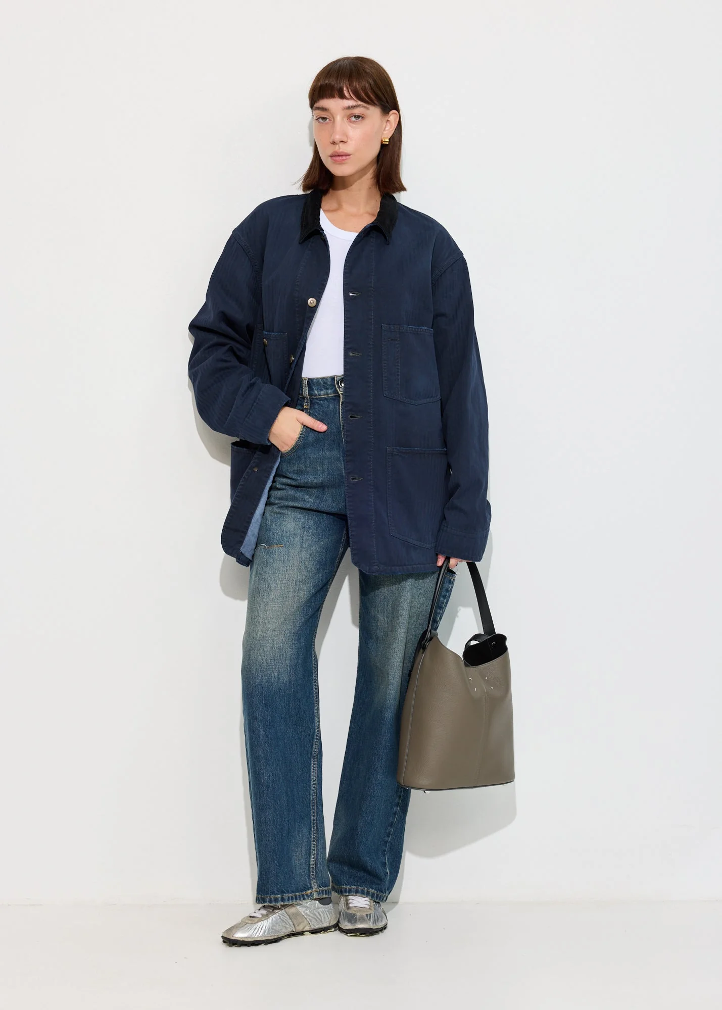 Herringbone Workwear Jacket - Image 3