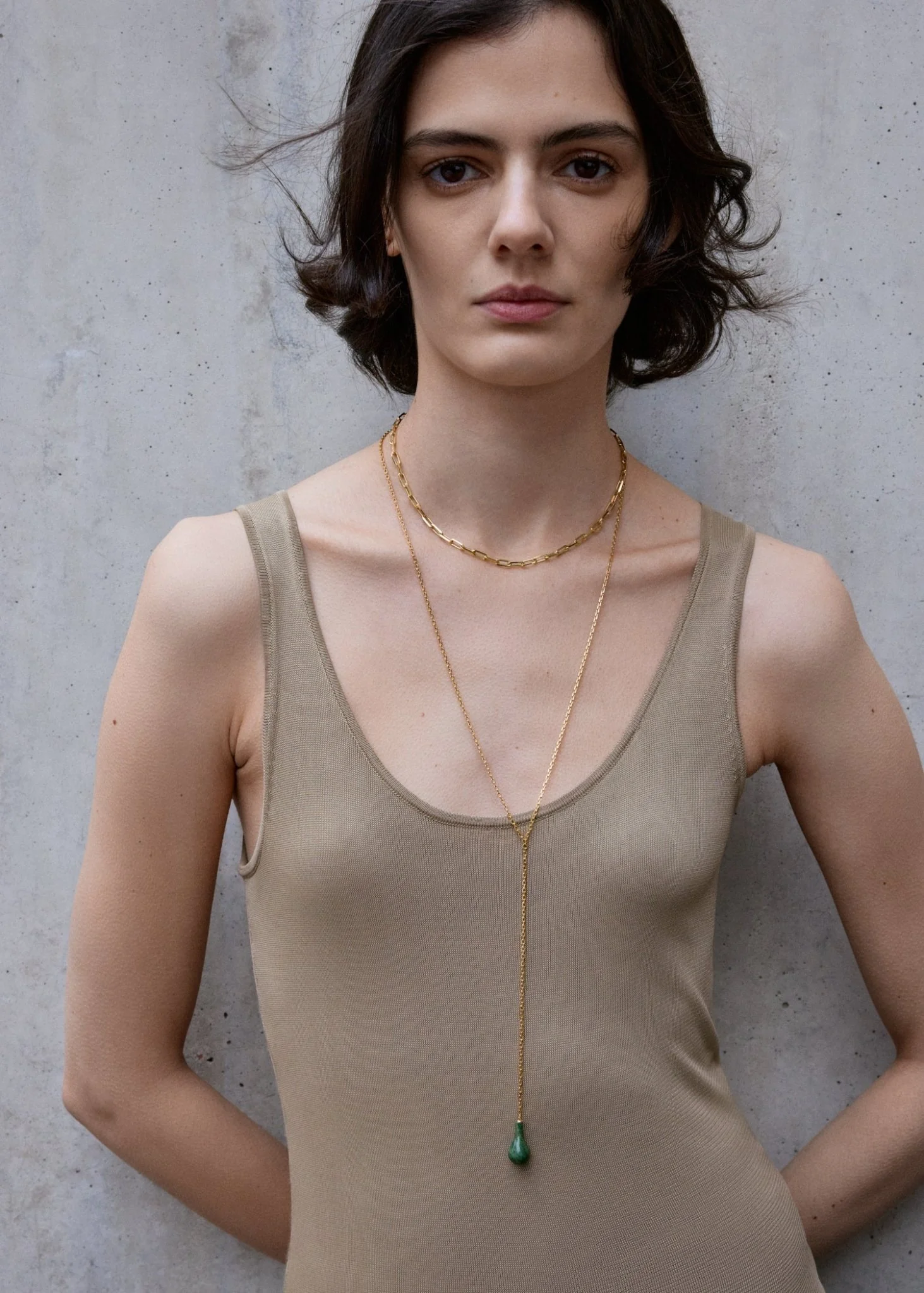 Jade Drop Necklace - Image 2