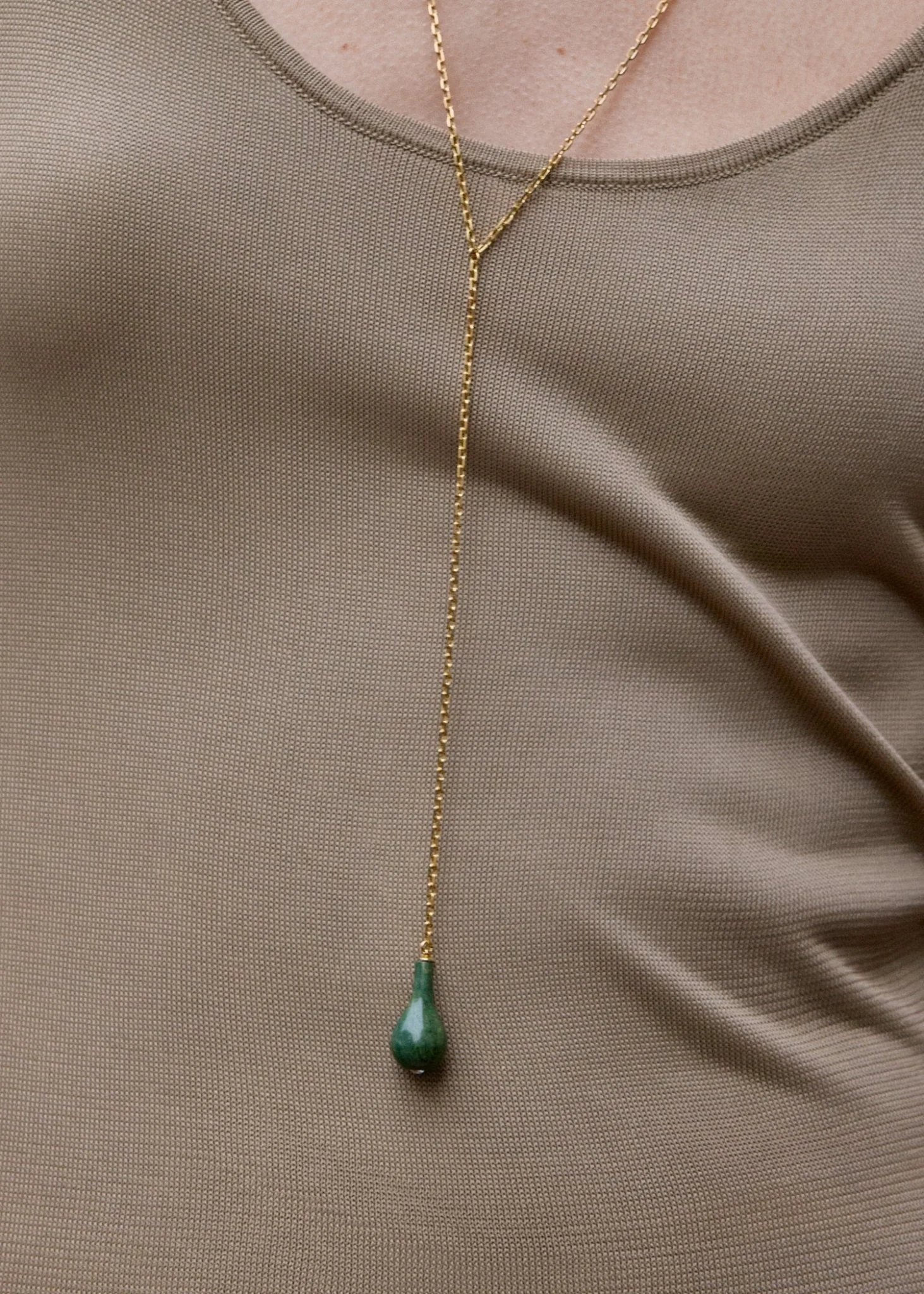 Jade Drop Necklace - Image 4