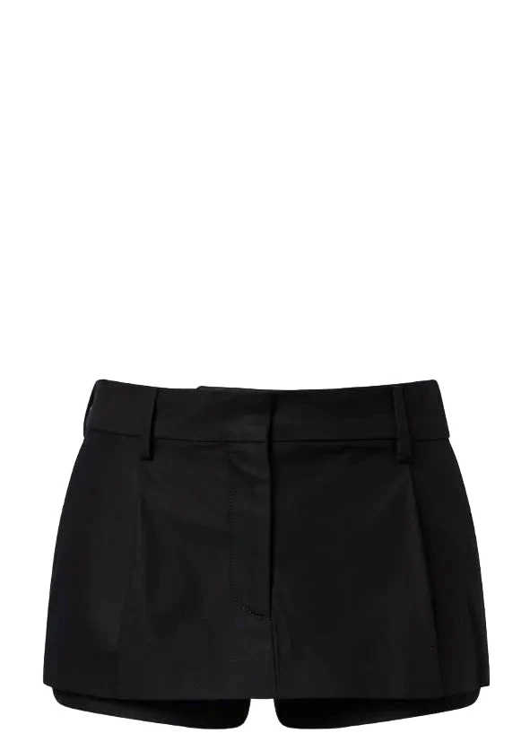 Layered Satin Miniskirt