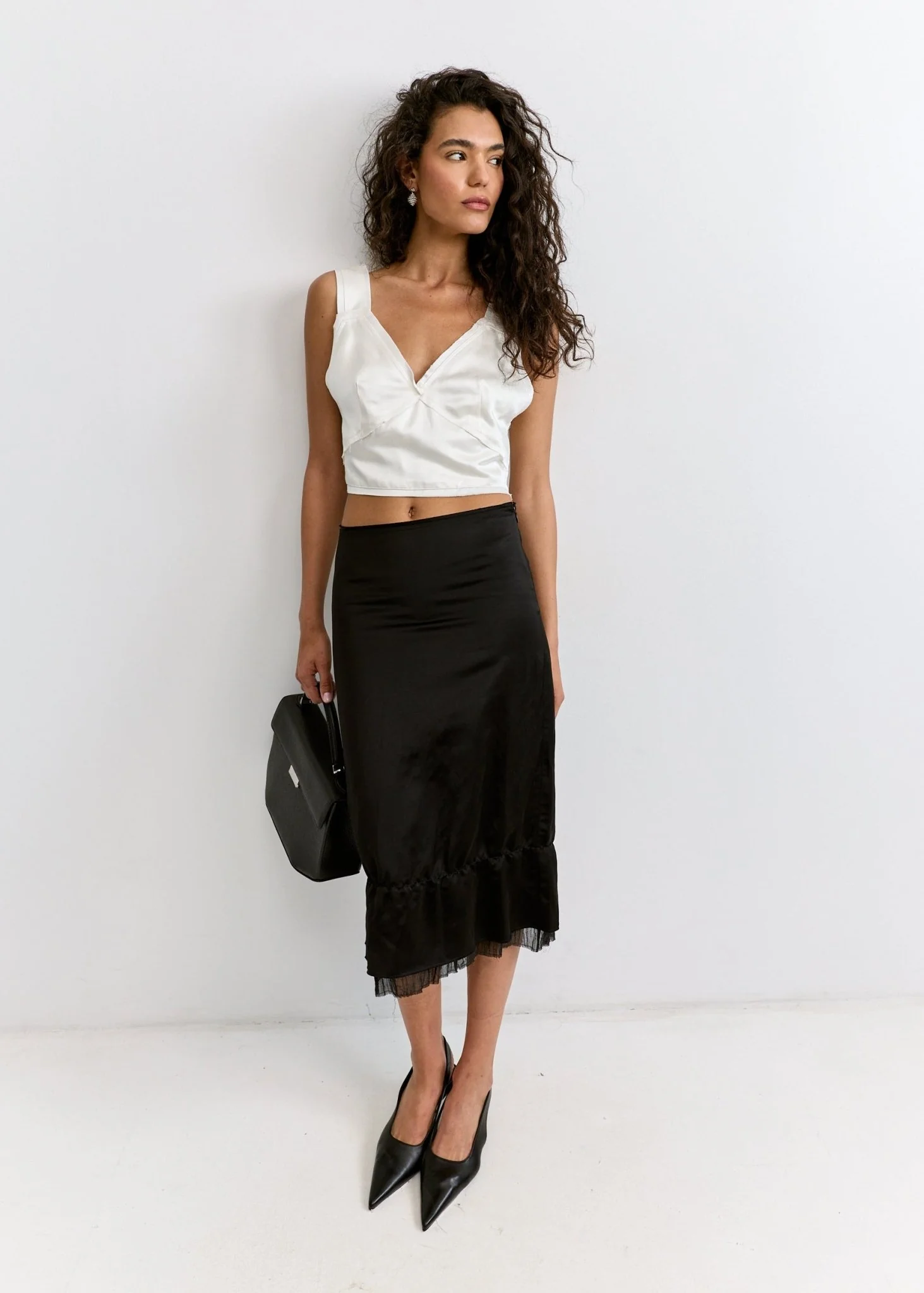 Layered Satin Skirt - Image 3