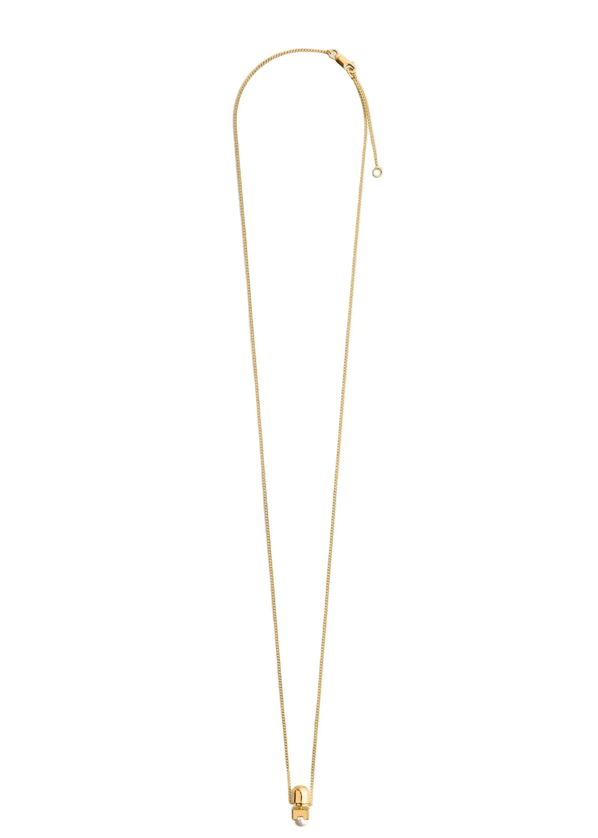Long Faux Pearl Necklace