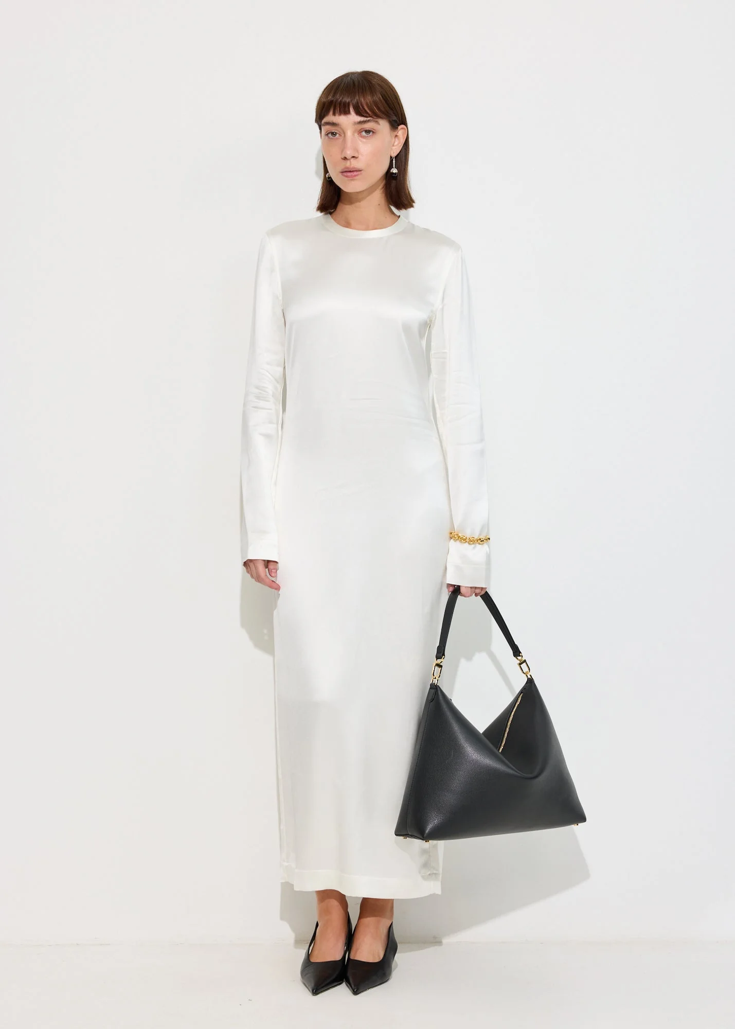 Long Satin Dress - Image 2