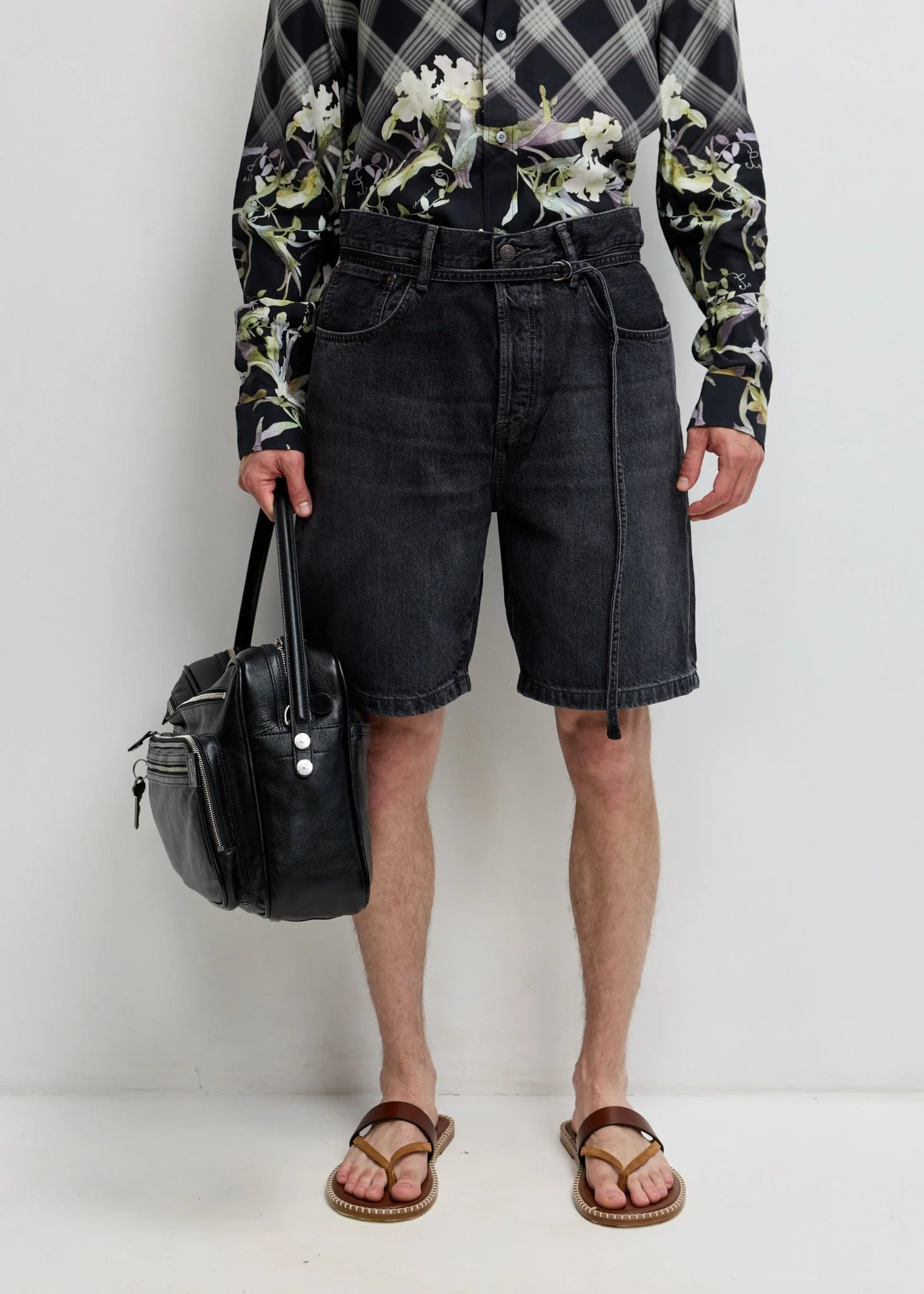 Loose Fit Denim Shorts - Image 4