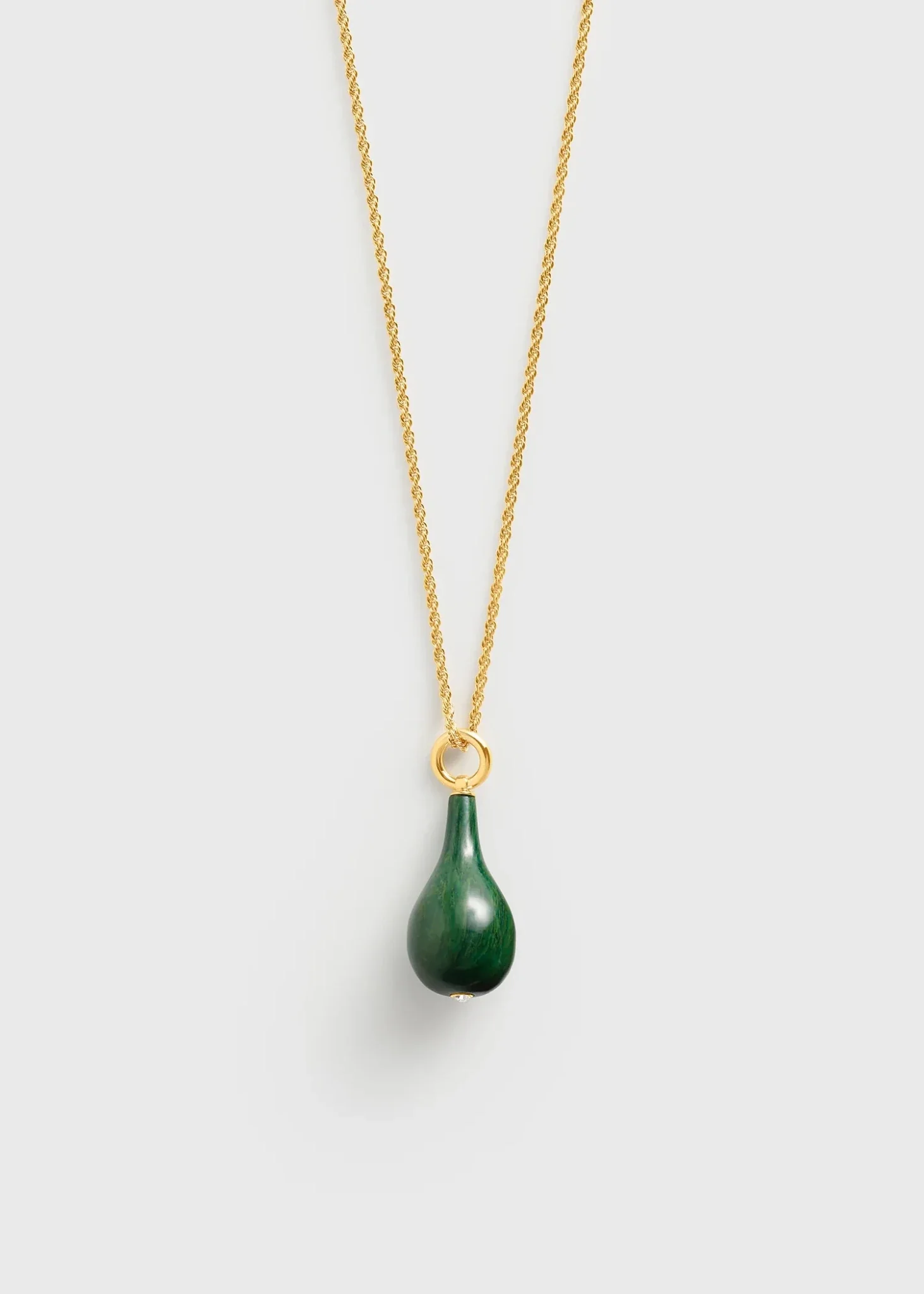 Medium Jade Drop Necklace - Image 3