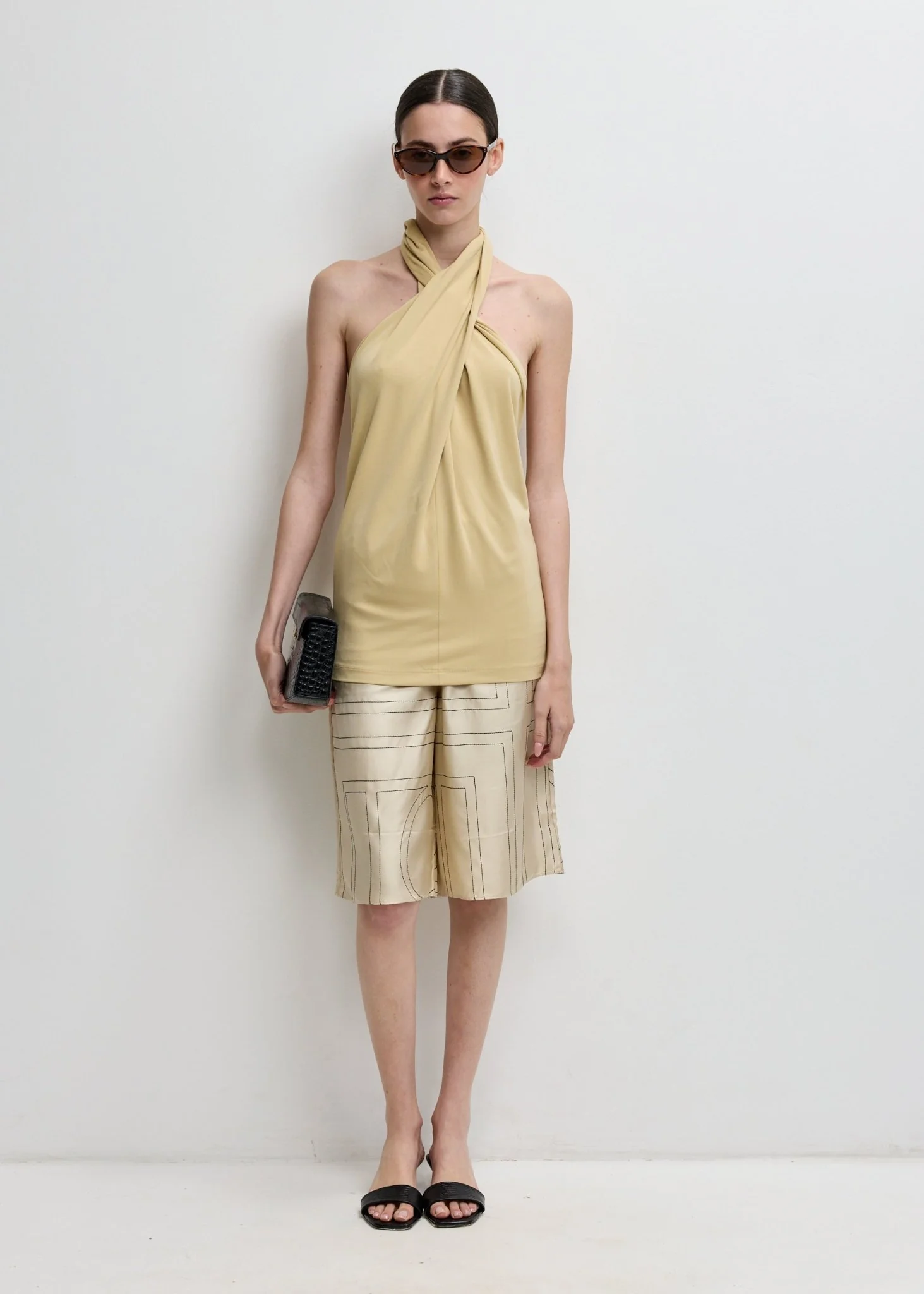 Monogram Silk Pj Culottes - Image 2
