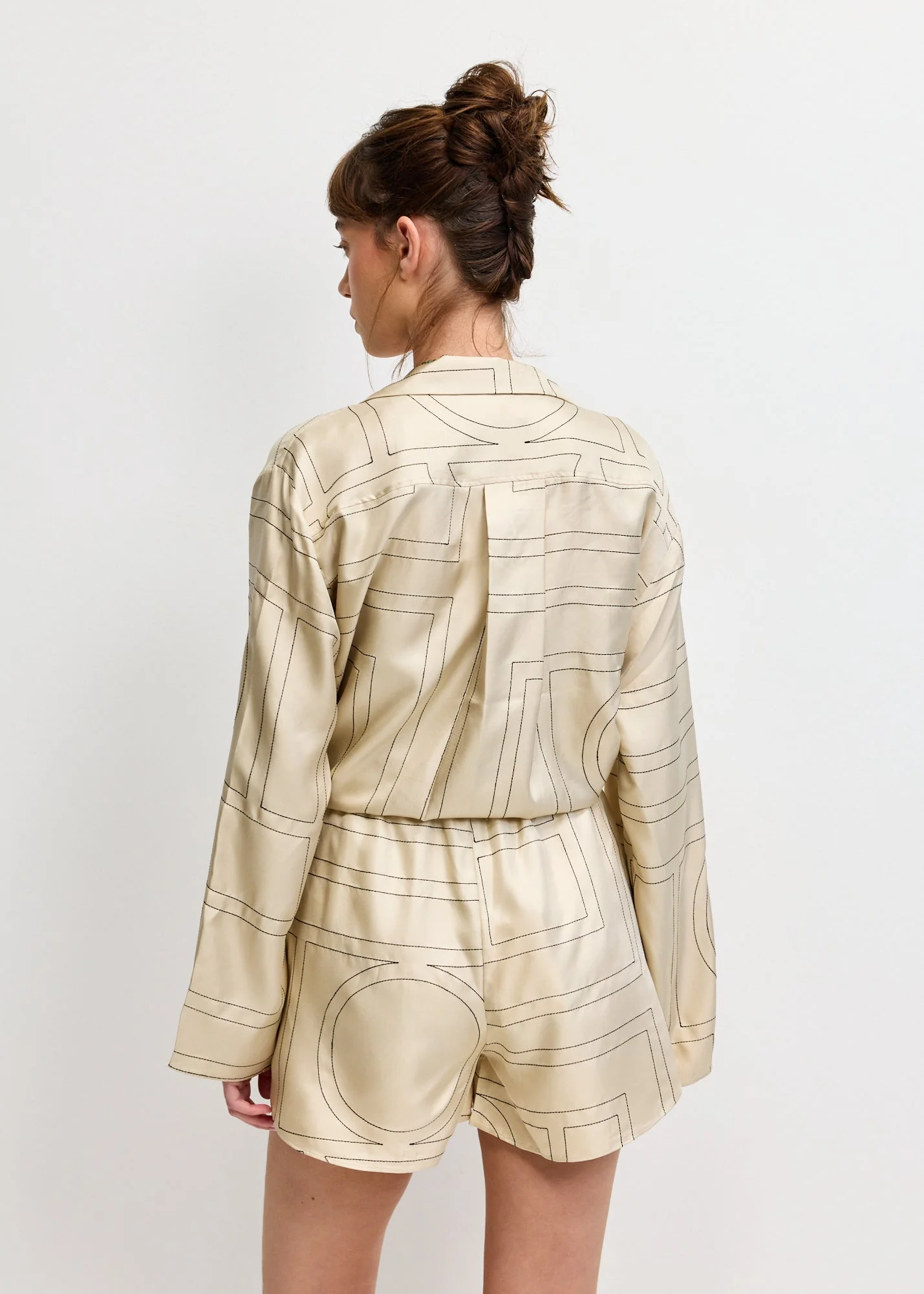 Monogram Silk Pj Shorts - Image 4