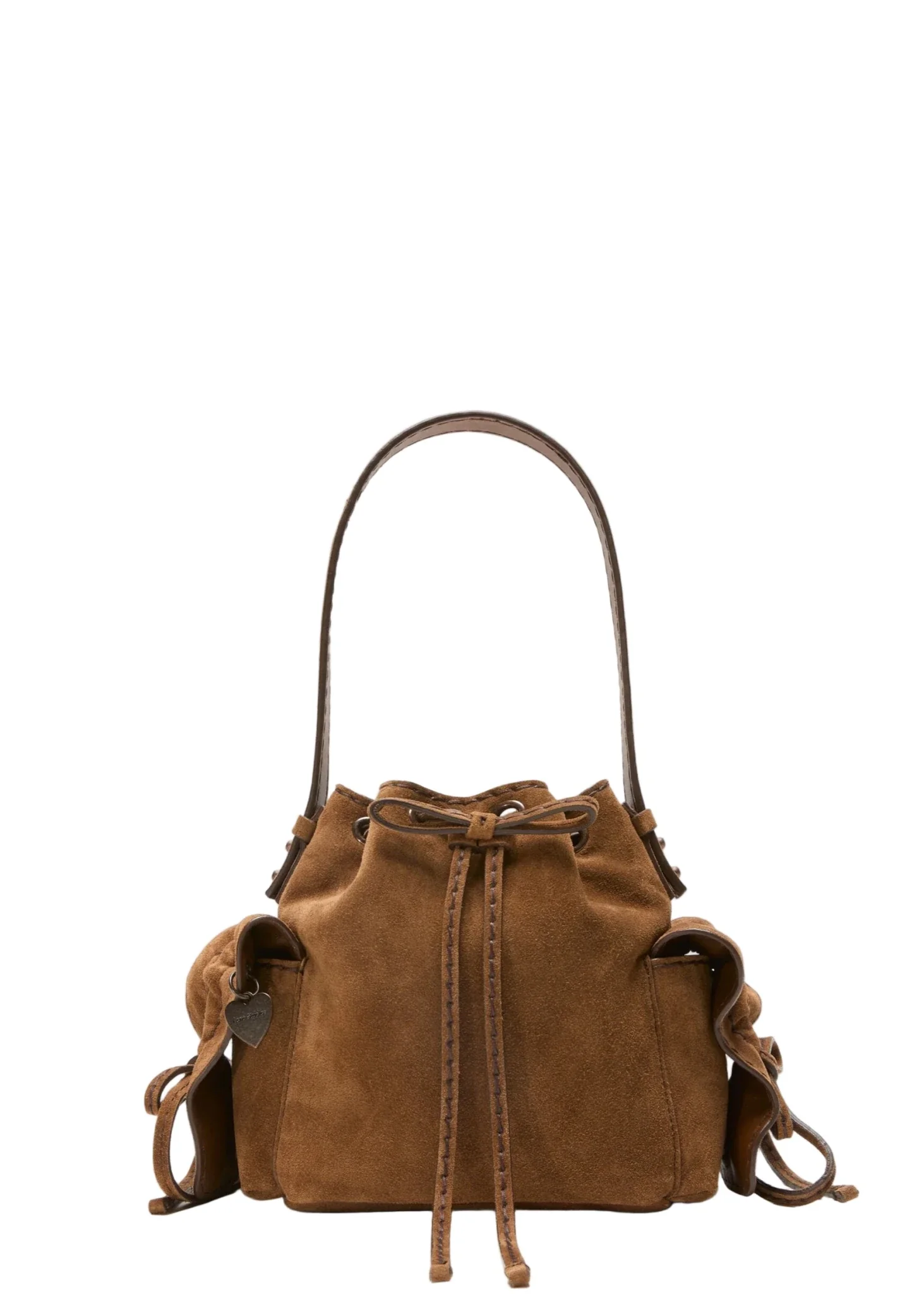 Multipocket Mini Bucket Suede