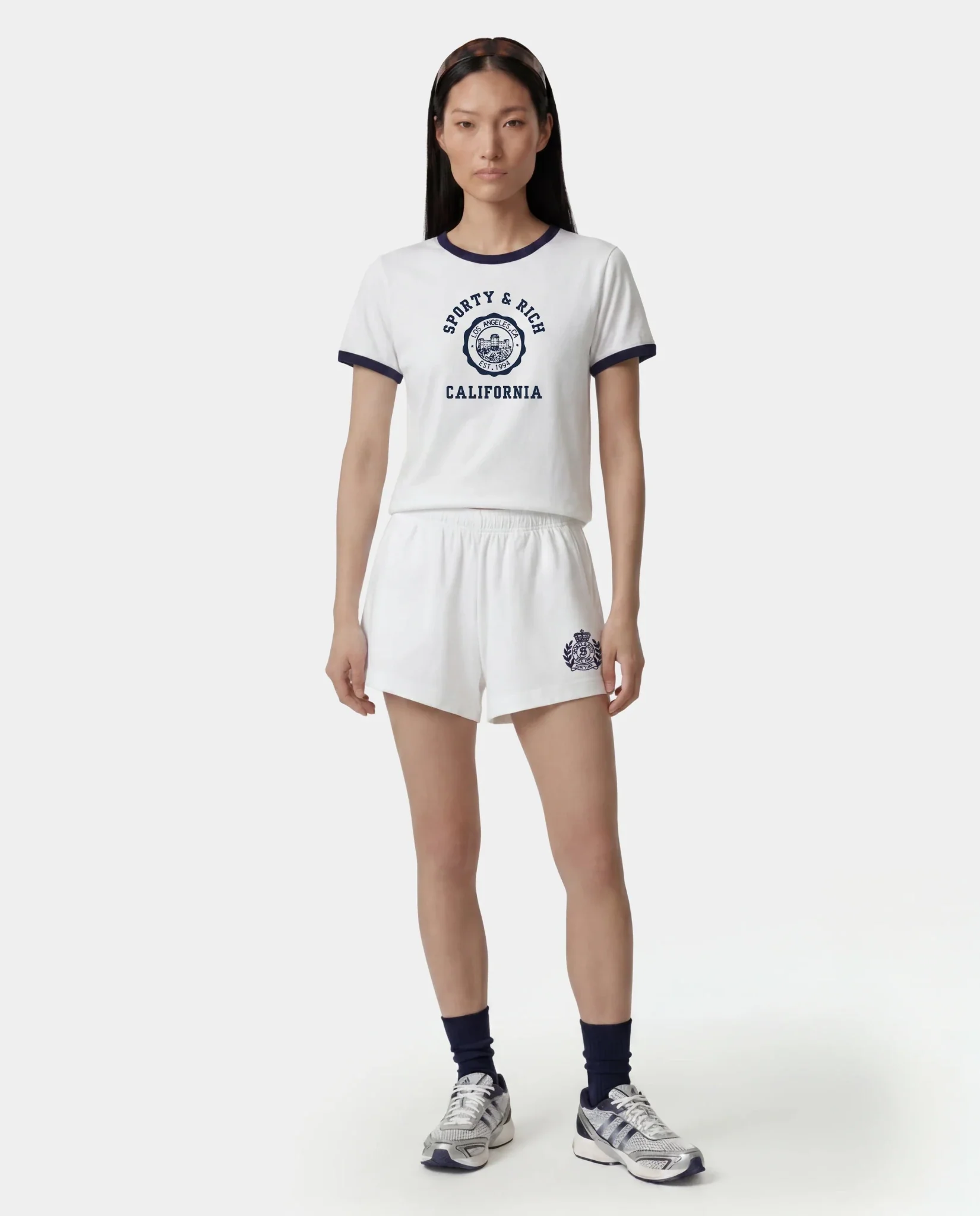 NY Crest Embroidered Disco Short - Image 2