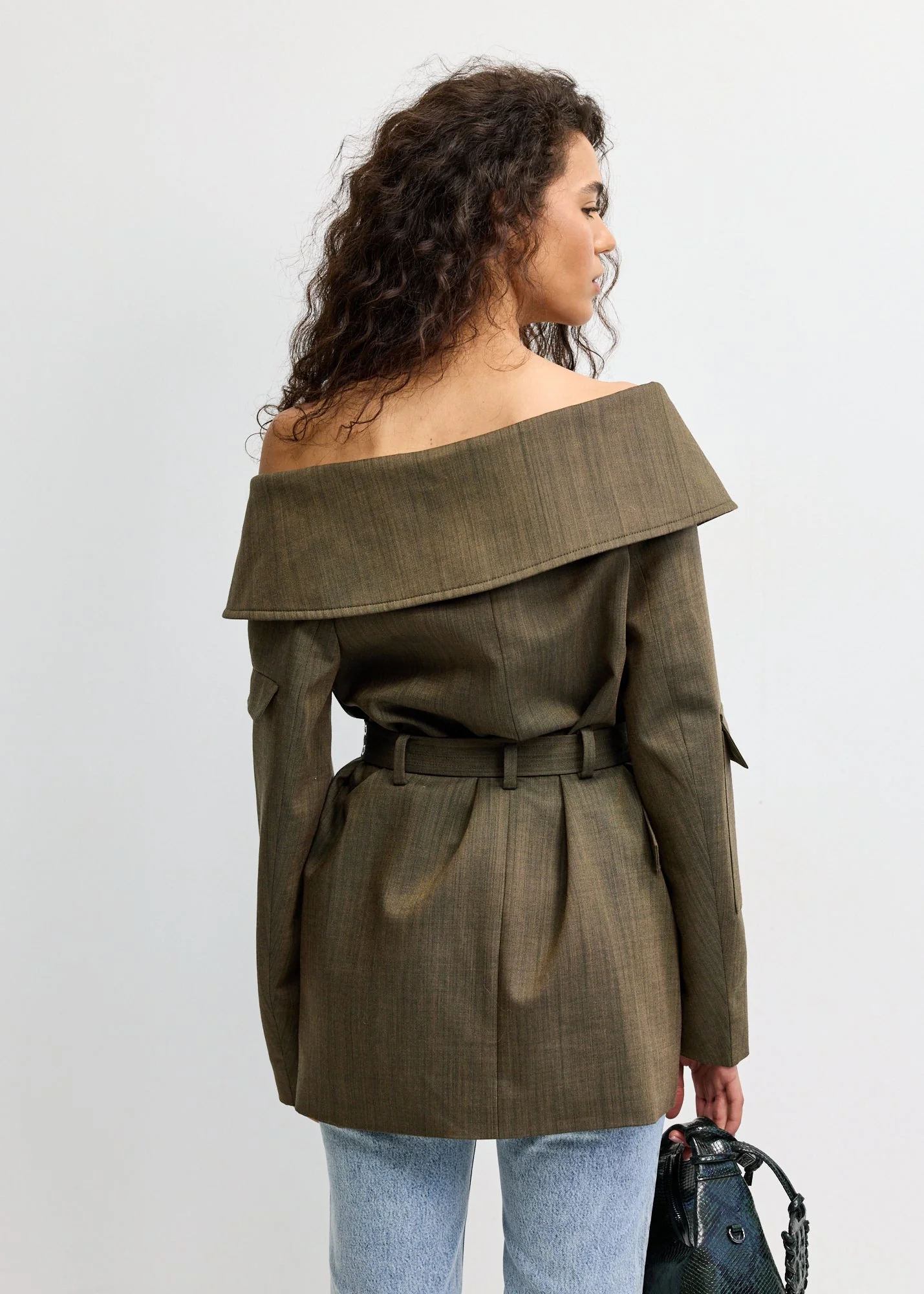 Open Collar Blazer - Image 4