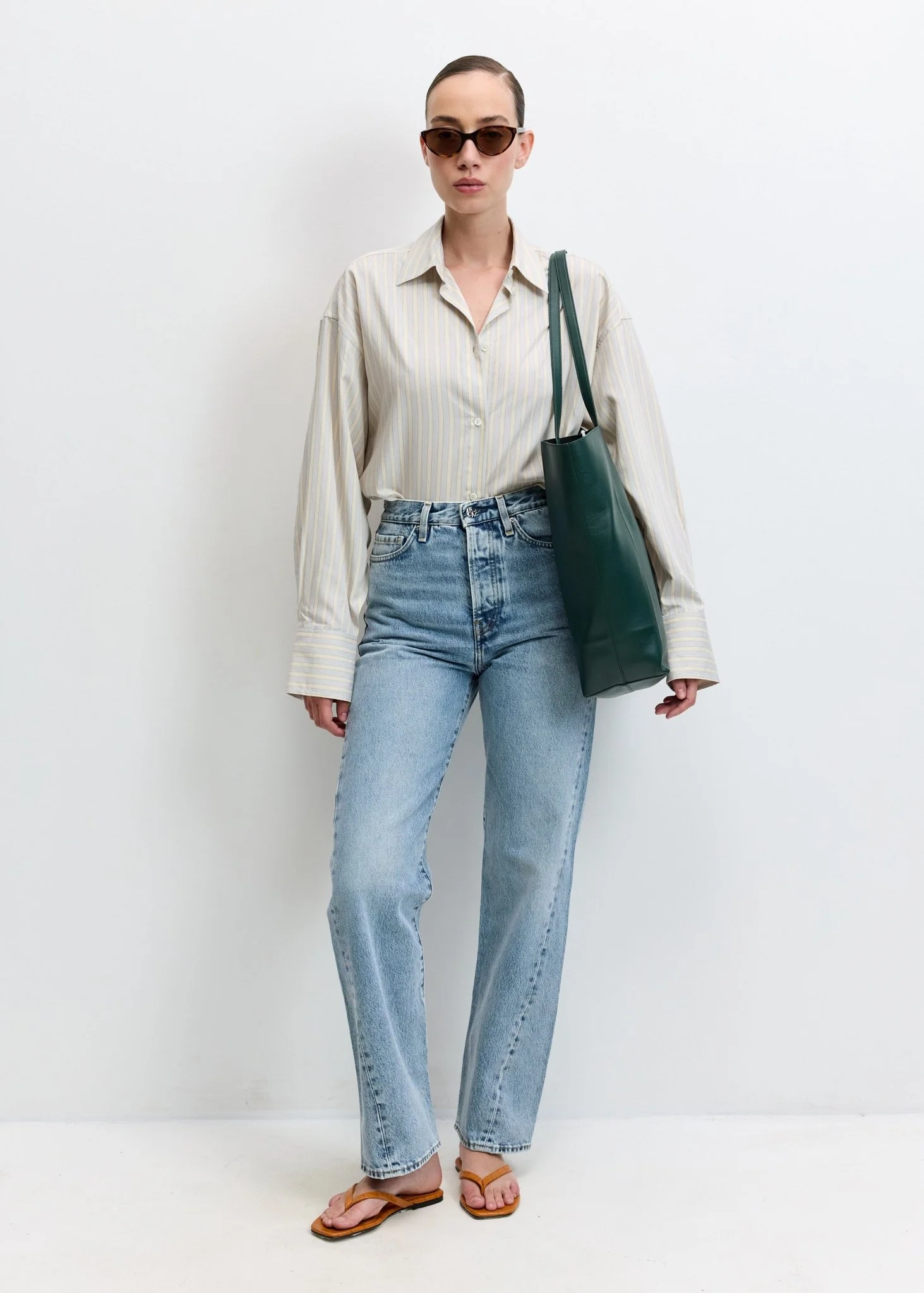 Oversized Striped Shirt - Image 2