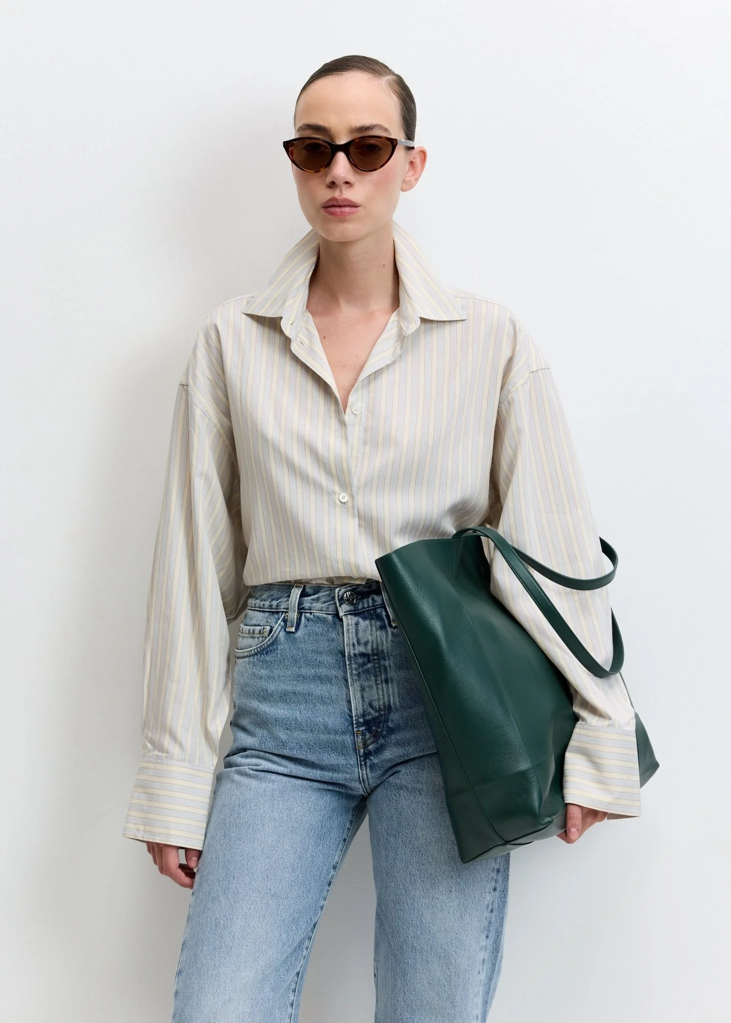 Oversized Striped Shirt - Image 4