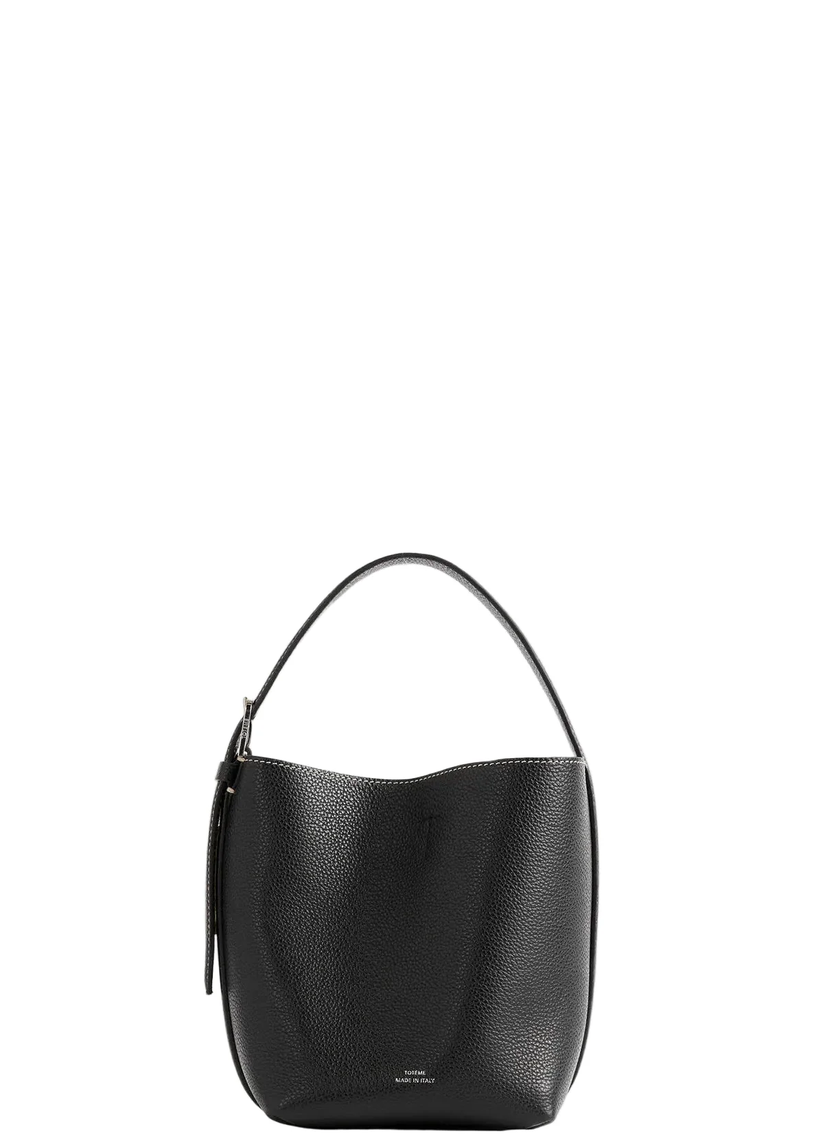Petite Belted Grained-Leather Tote