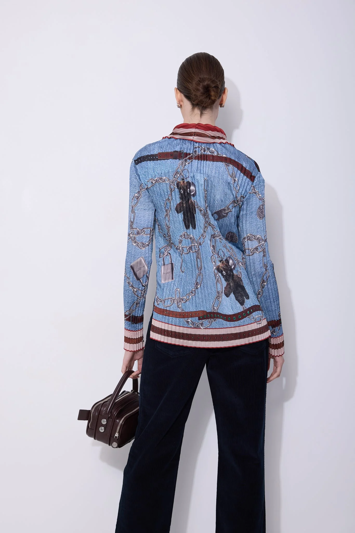 Pleated Button-Up - Image 4