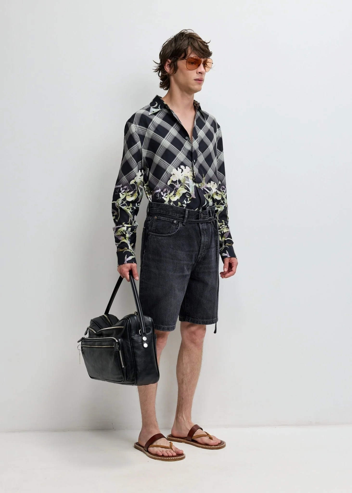 Loose Fit Denim Shorts - Image 3