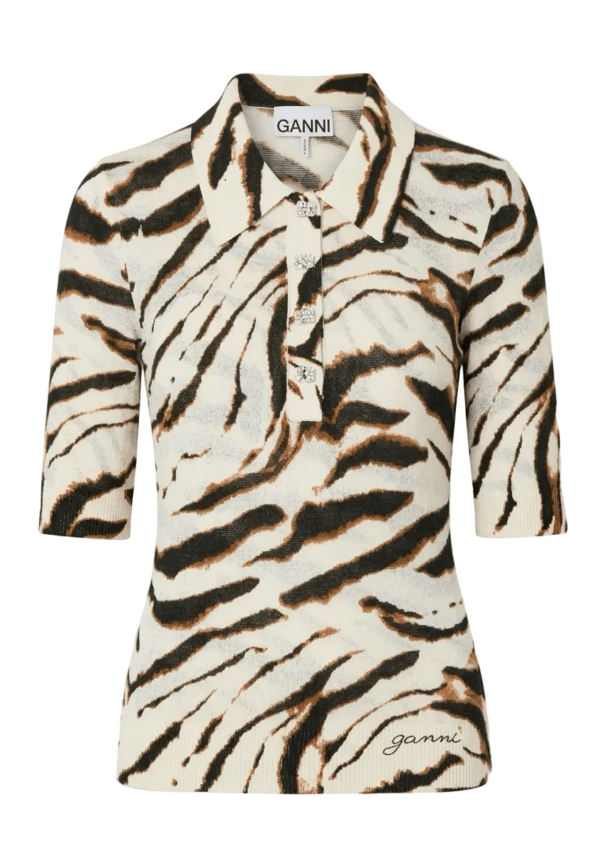 Printed Cotton Polo