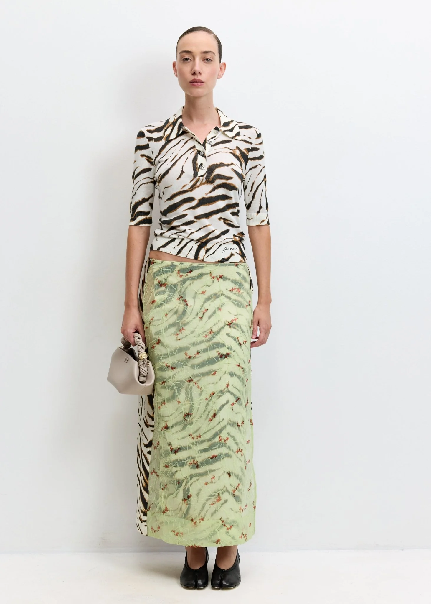 Printed Cotton Polo - Image 2