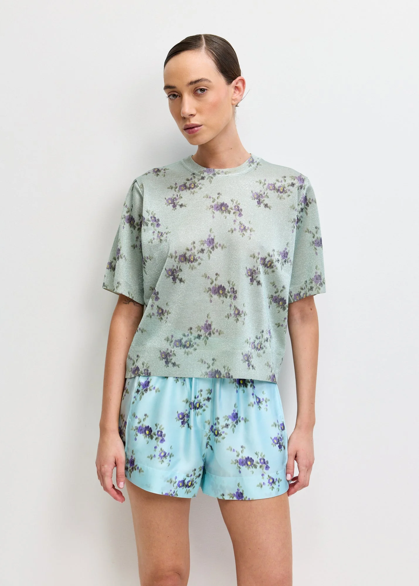 Printed Metallic t shirt - Image 3