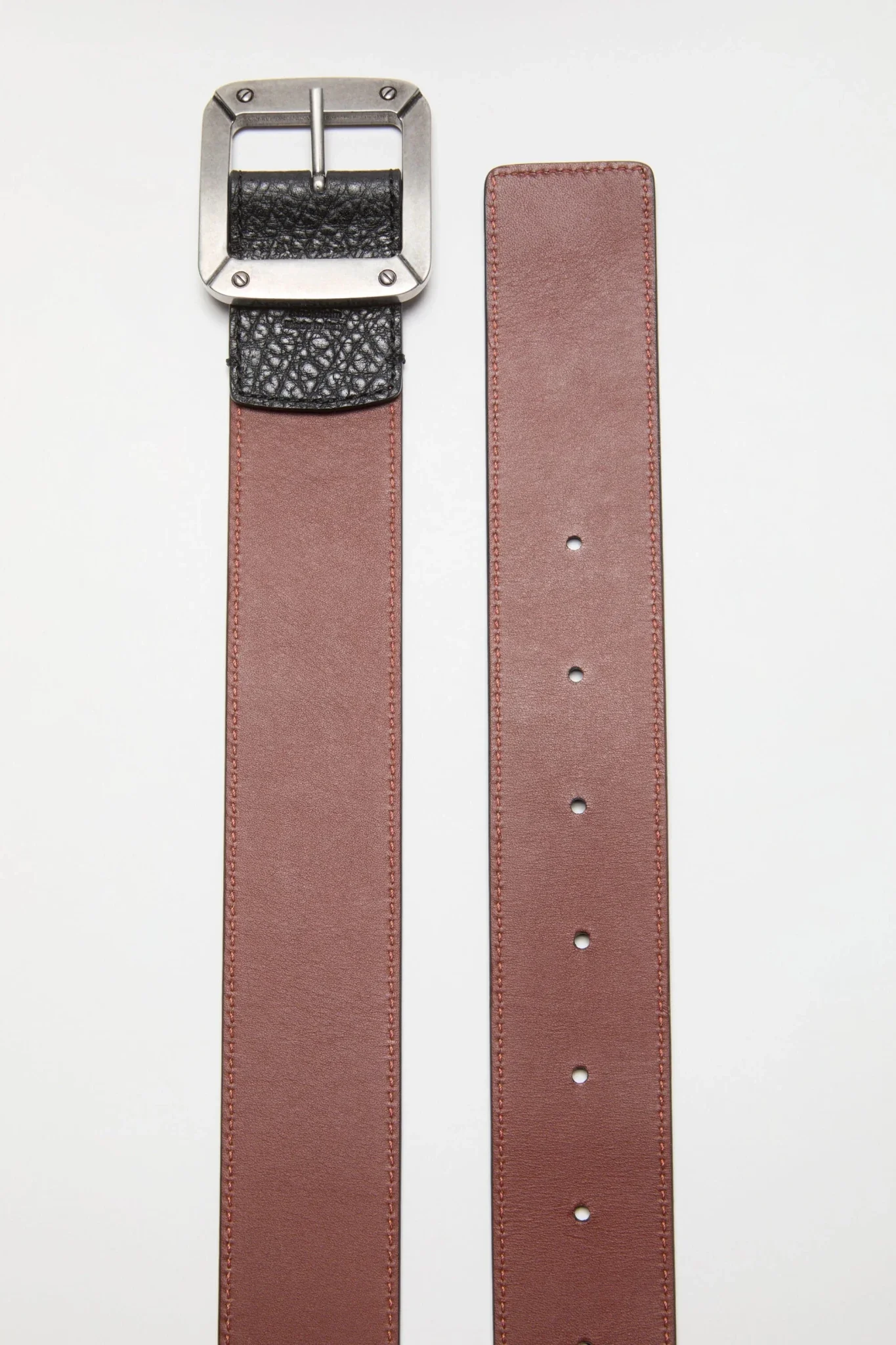 Reversible Leather Belt - Image 3