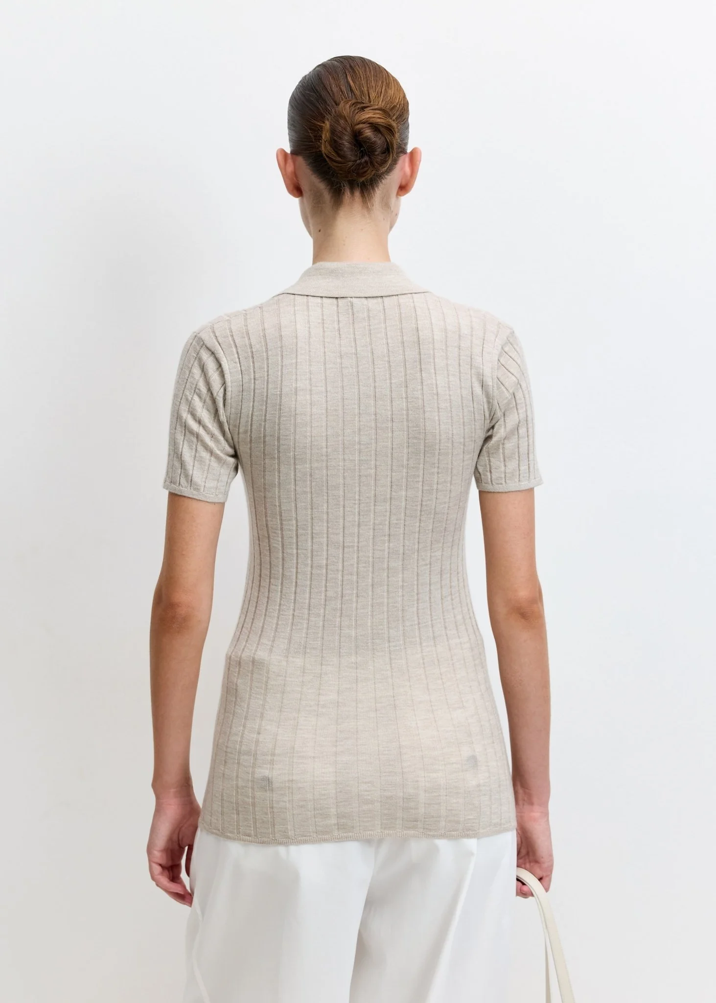 Ribbed Cashmere Silk Polo - Image 4