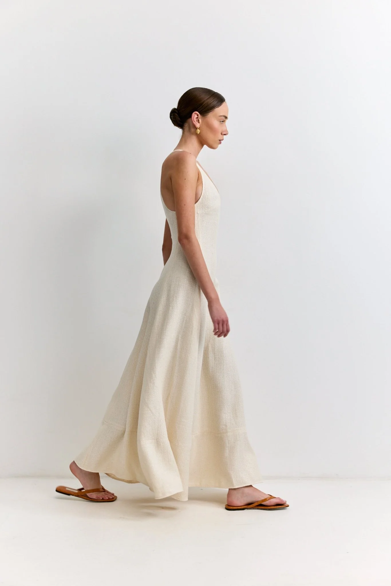 Sculpted Cotton Dress - Image 3