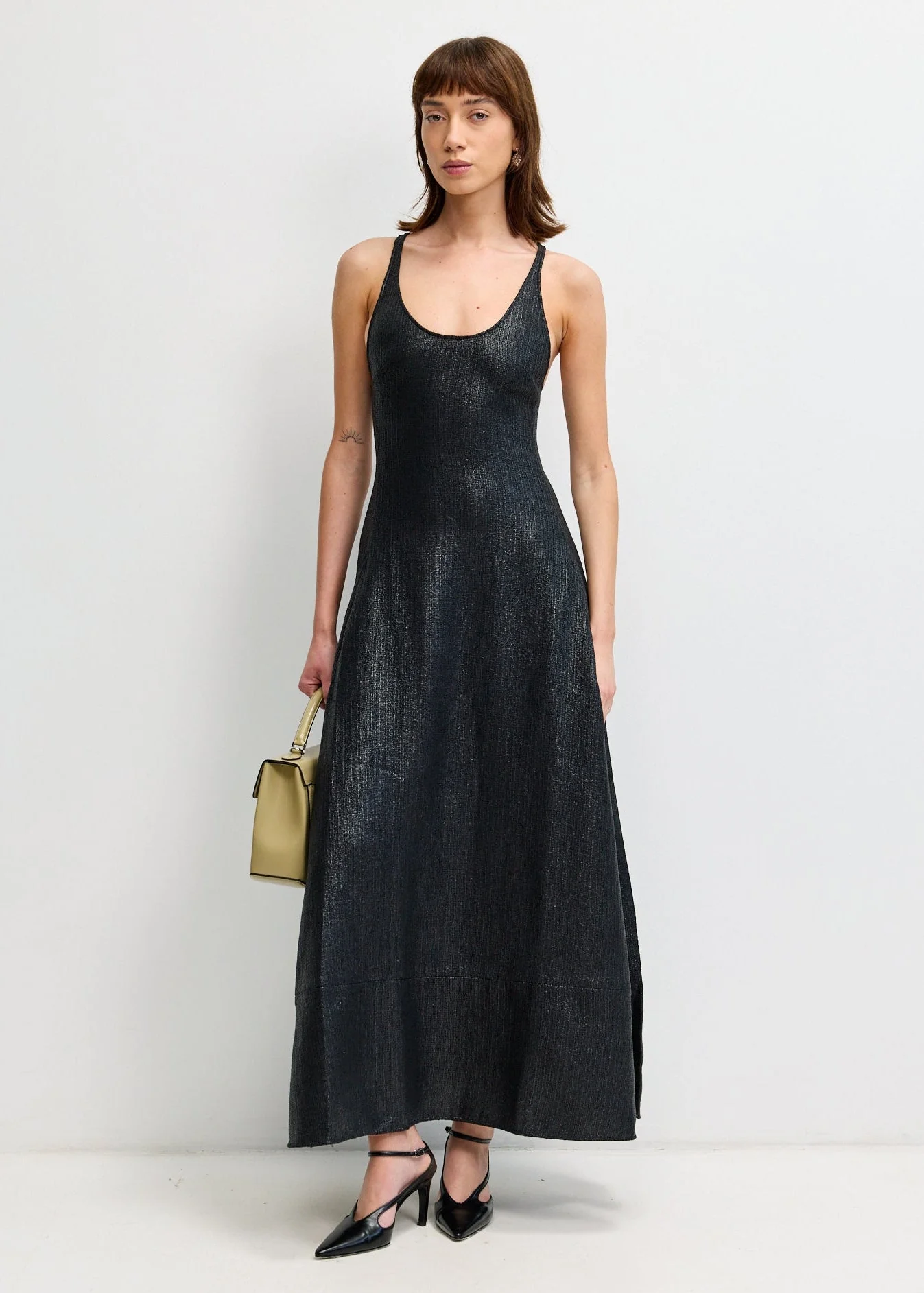 Sculpted Cotton Dress