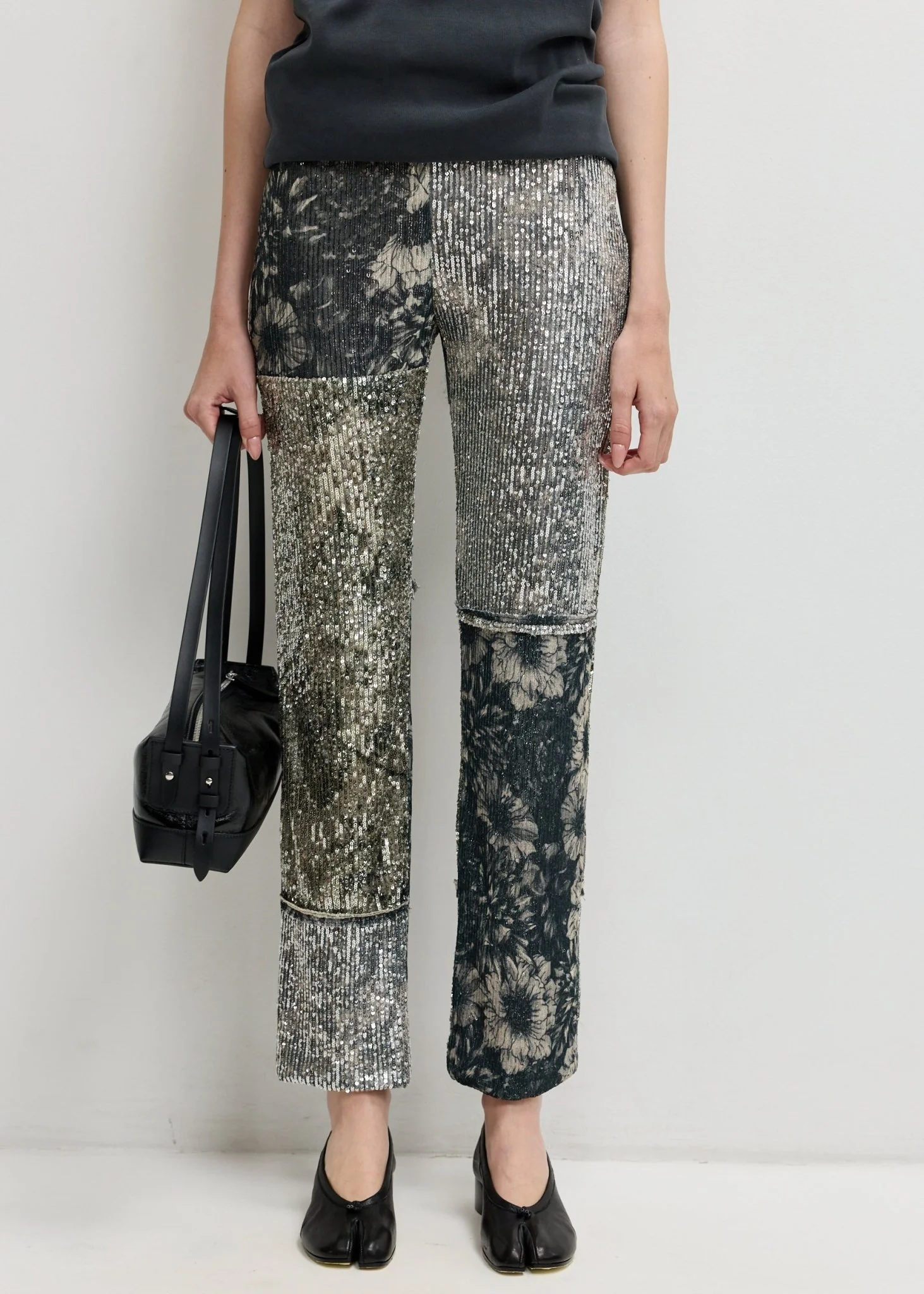 Sequin Patchwork Trousers - Image 3