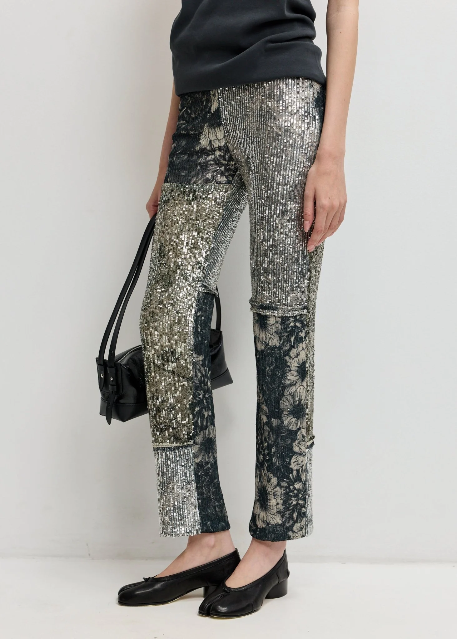 Sequin Patchwork Trousers - Image 4
