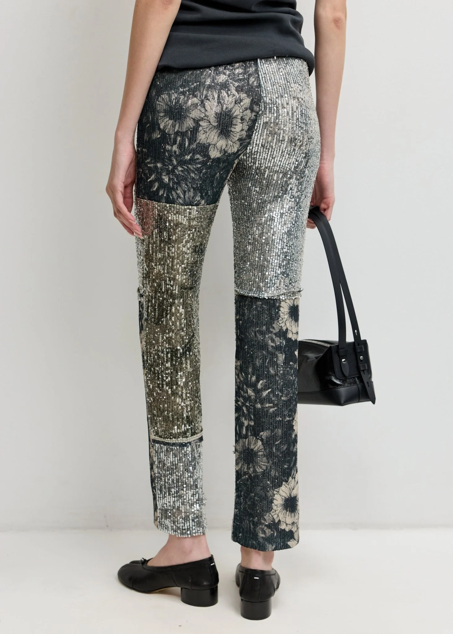 Sequin Patchwork Trousers - Image 5