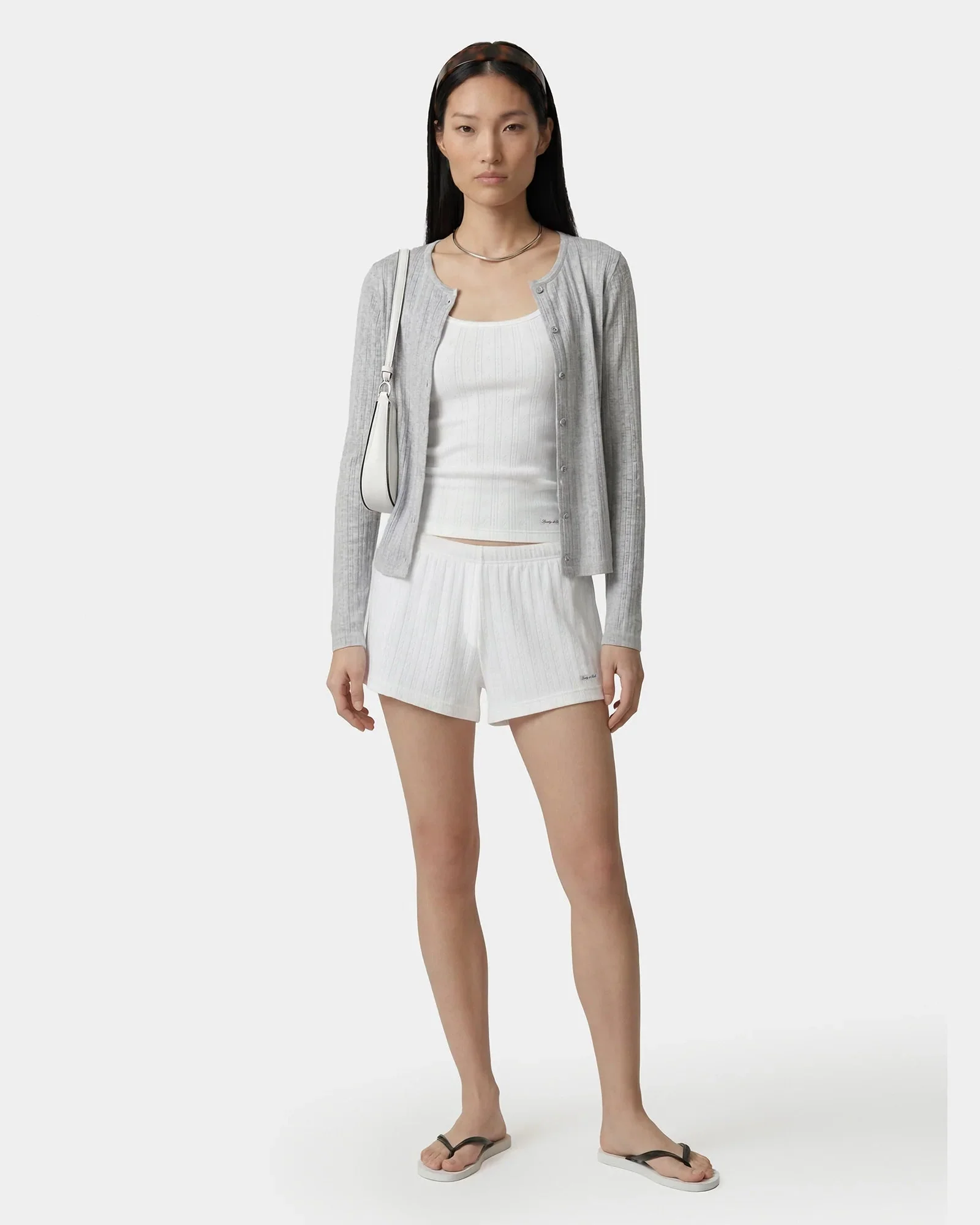 Signature Logo Pointelle Short - Image 2